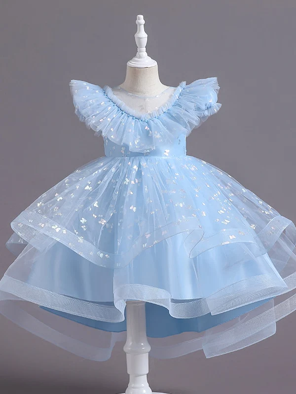 Sparkle Butterfly Flutter Tulle Formal Dress - Image 4