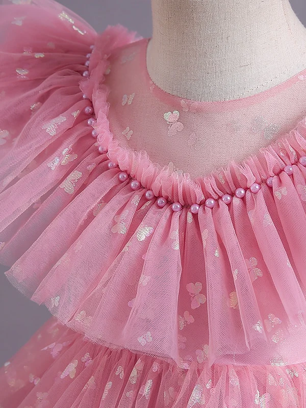 Sparkle Butterfly Flutter Tulle Formal Dress - Image 6