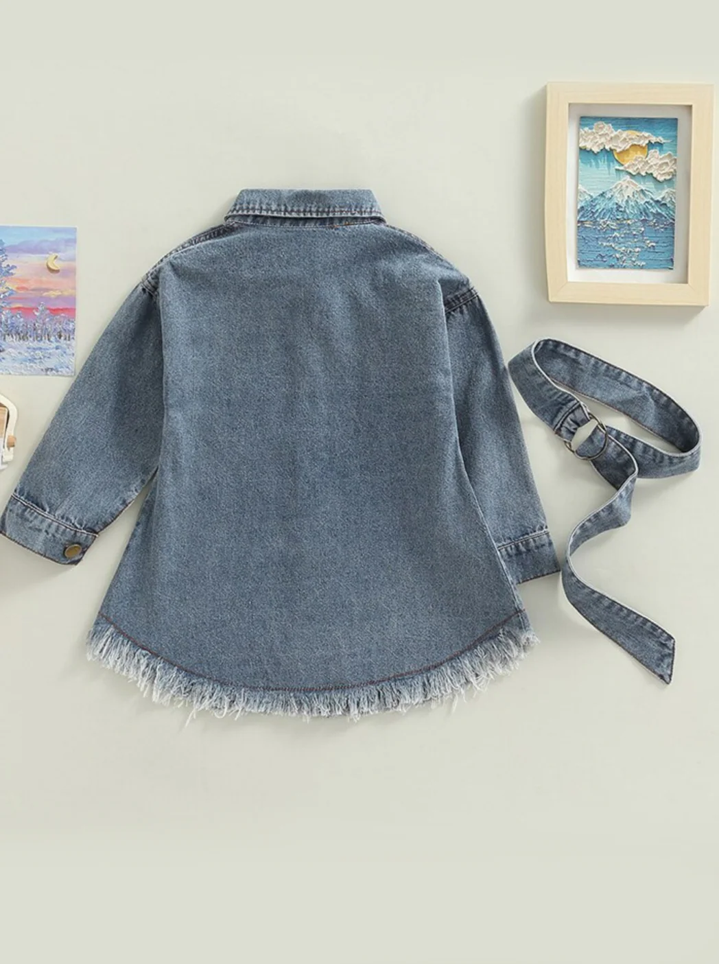 A Day In The Sun Belted Denim Dress - Image 6
