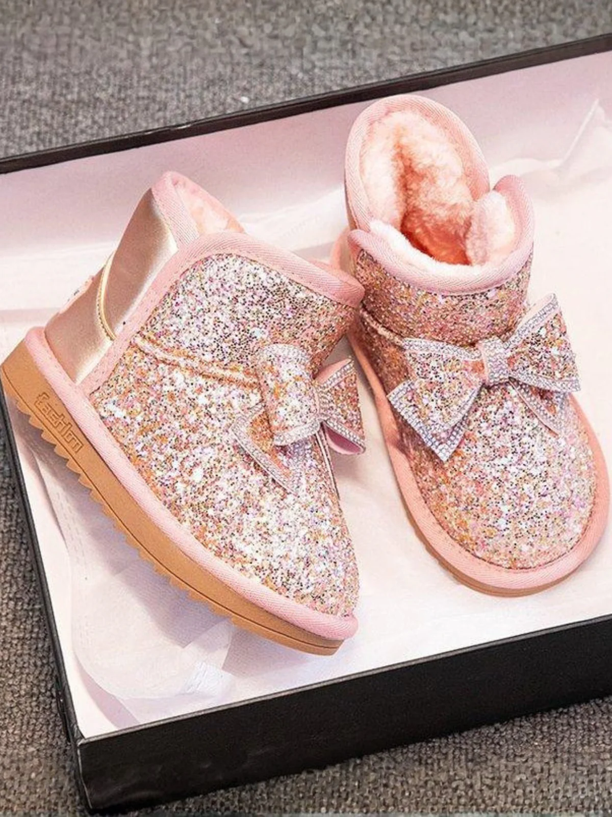 A Sparkly Story Glitter Snow Boots By Liv and Mia - Image 3