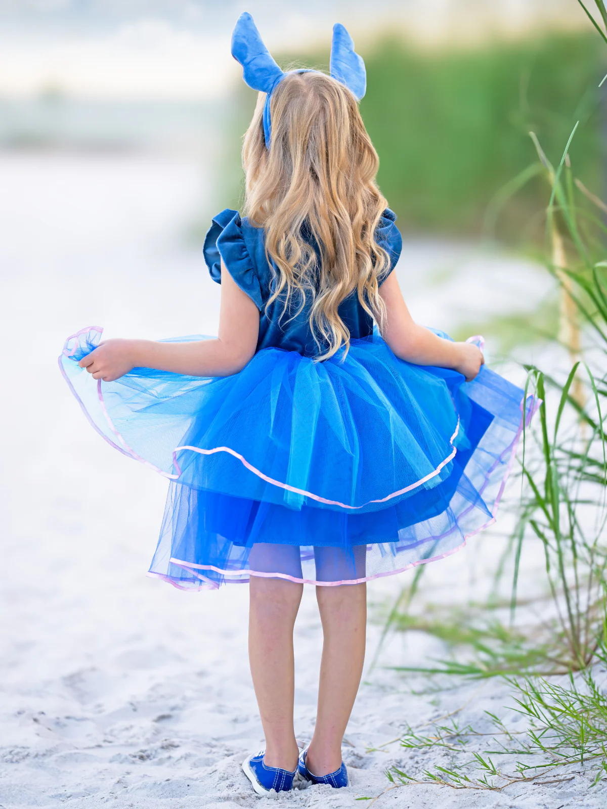 Tropical Trouble Maker Tutu Costume Dress with Headband - Image 4