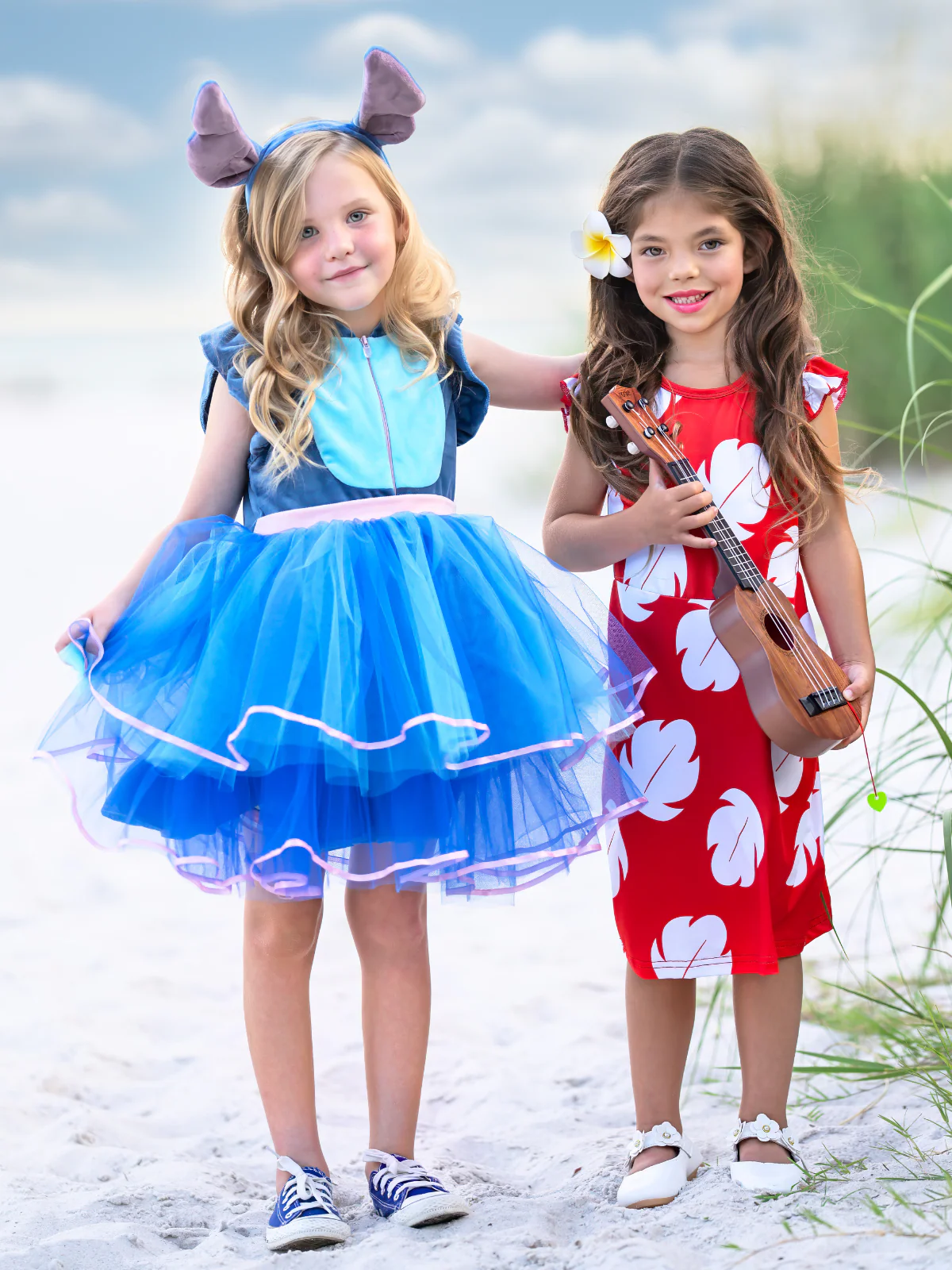 Tropical Trouble Maker Tutu Costume Dress with Headband - Image 6