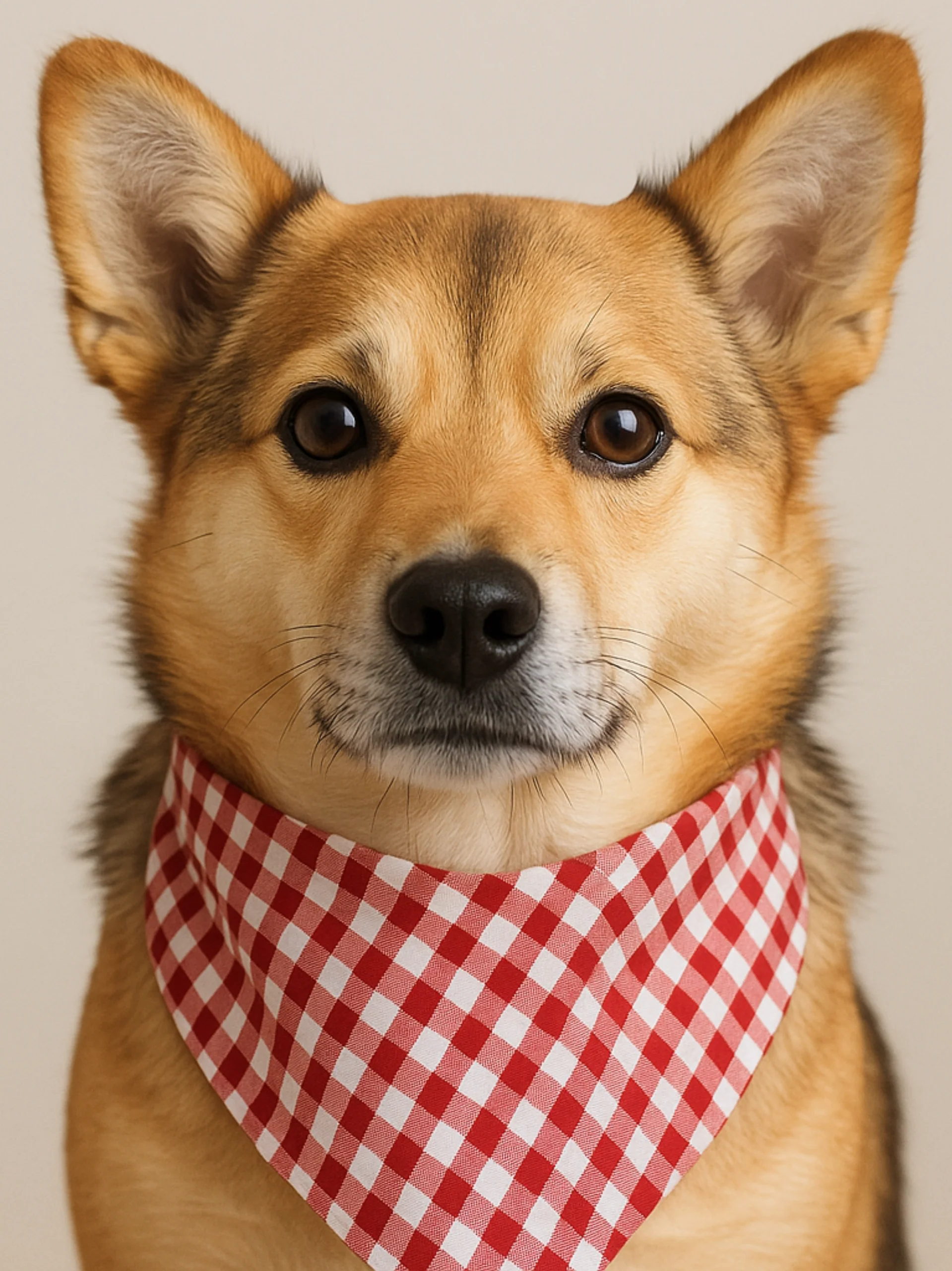 All American Gingham Dog Bandana - Image 4