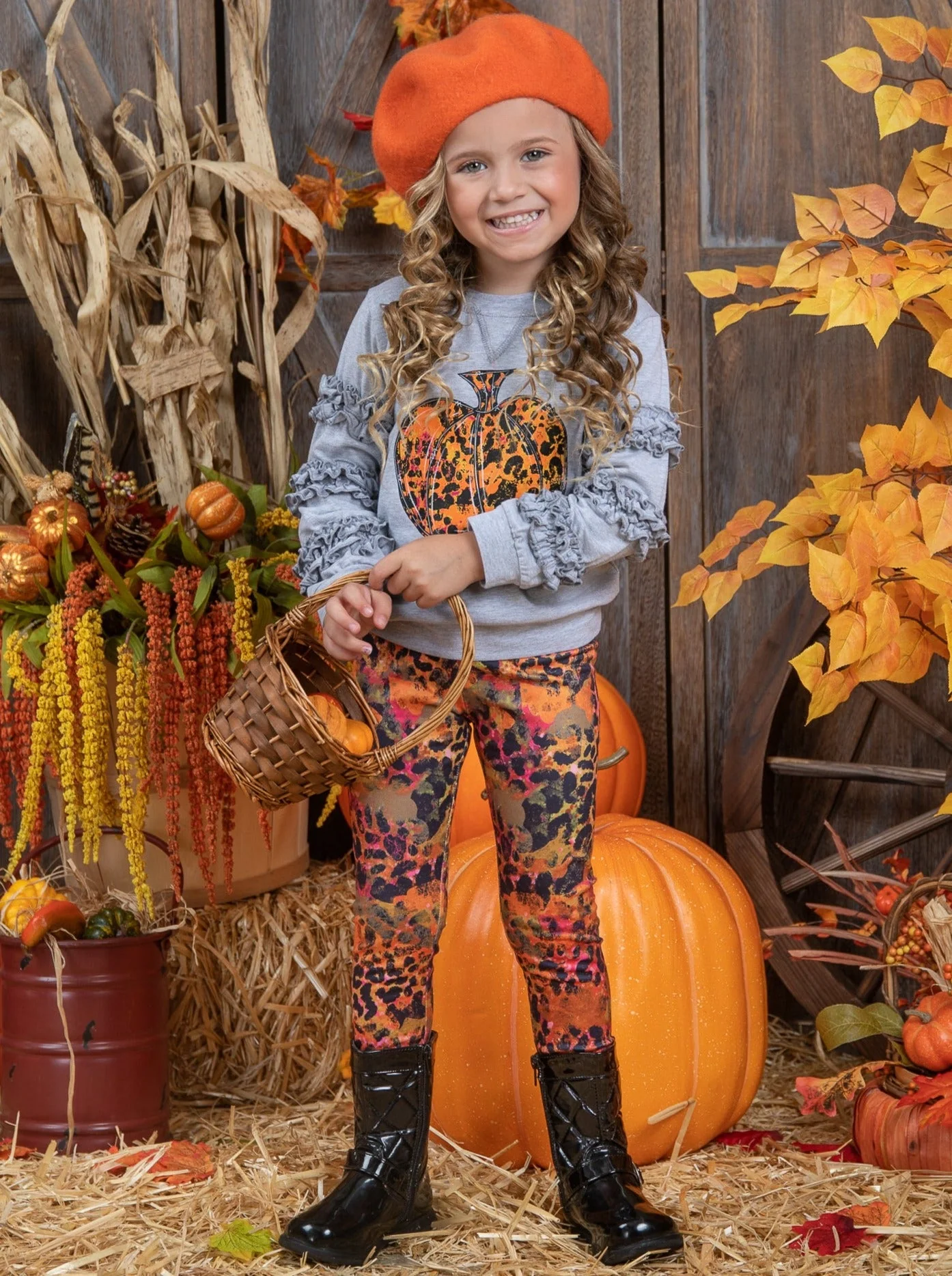 Always Autumn Frill Pullover and Legging Set - Image 2