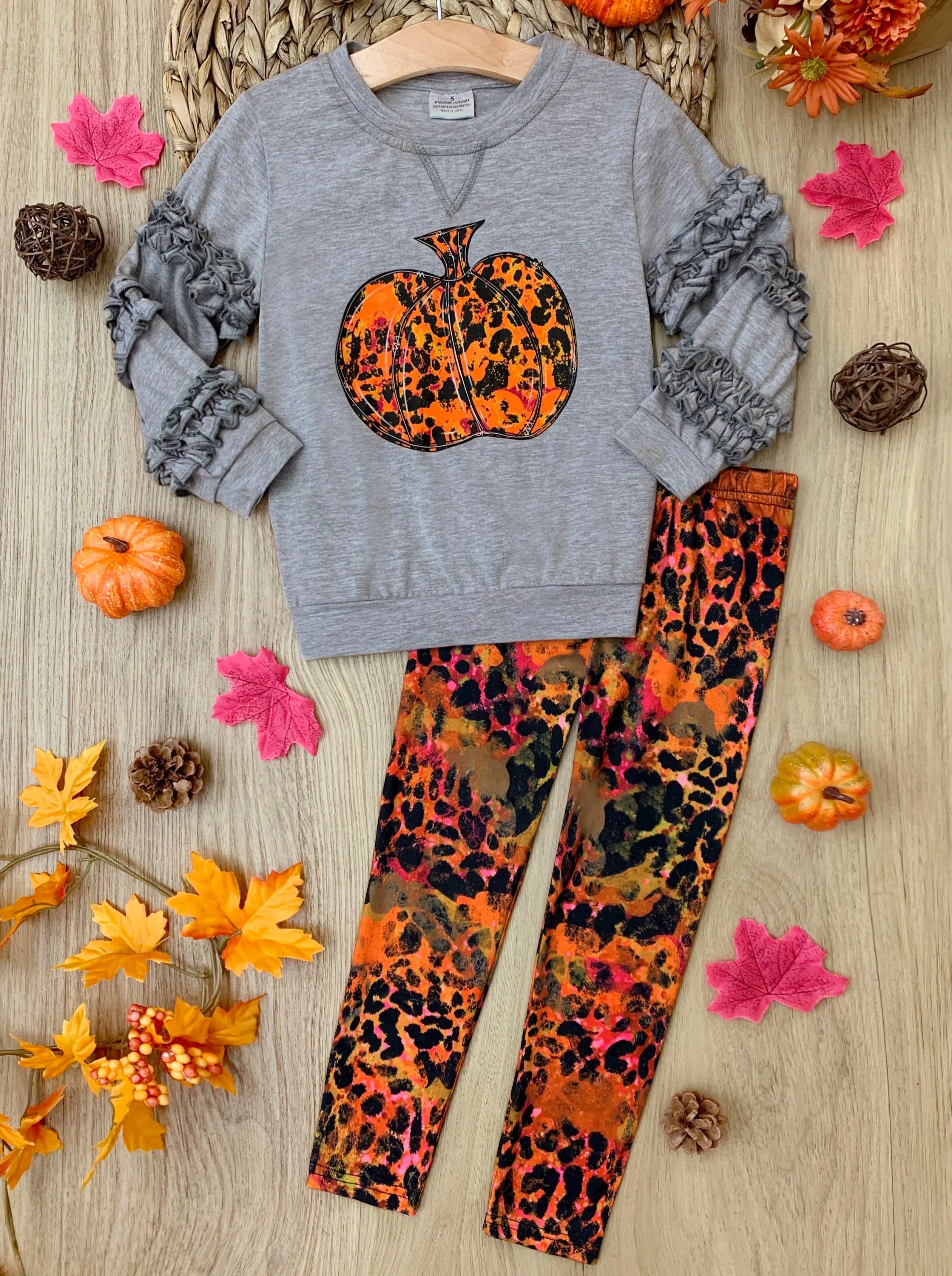 Always Autumn Frill Pullover and Legging Set - Image 3