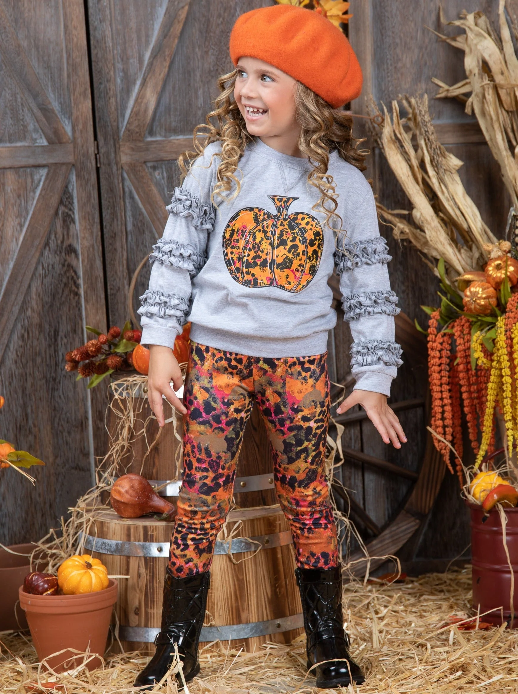 Always Autumn Frill Pullover and Legging Set - Image 4