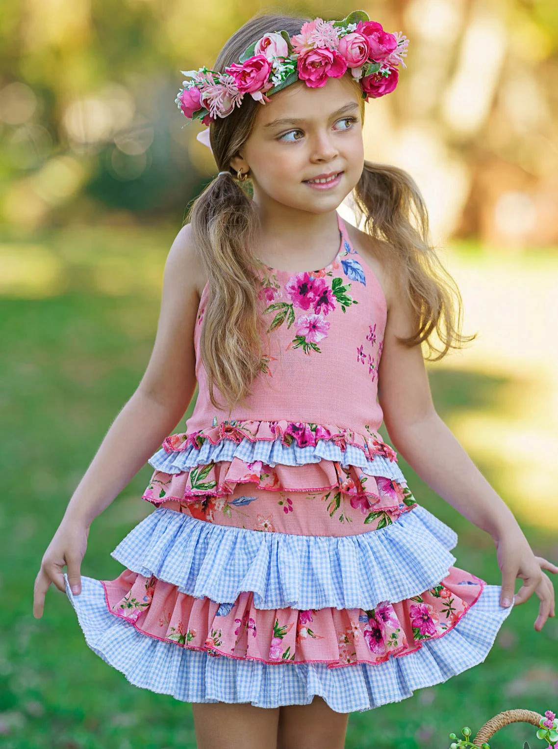 Always Better Together Ruffled Halter Skirt Set - Image 2