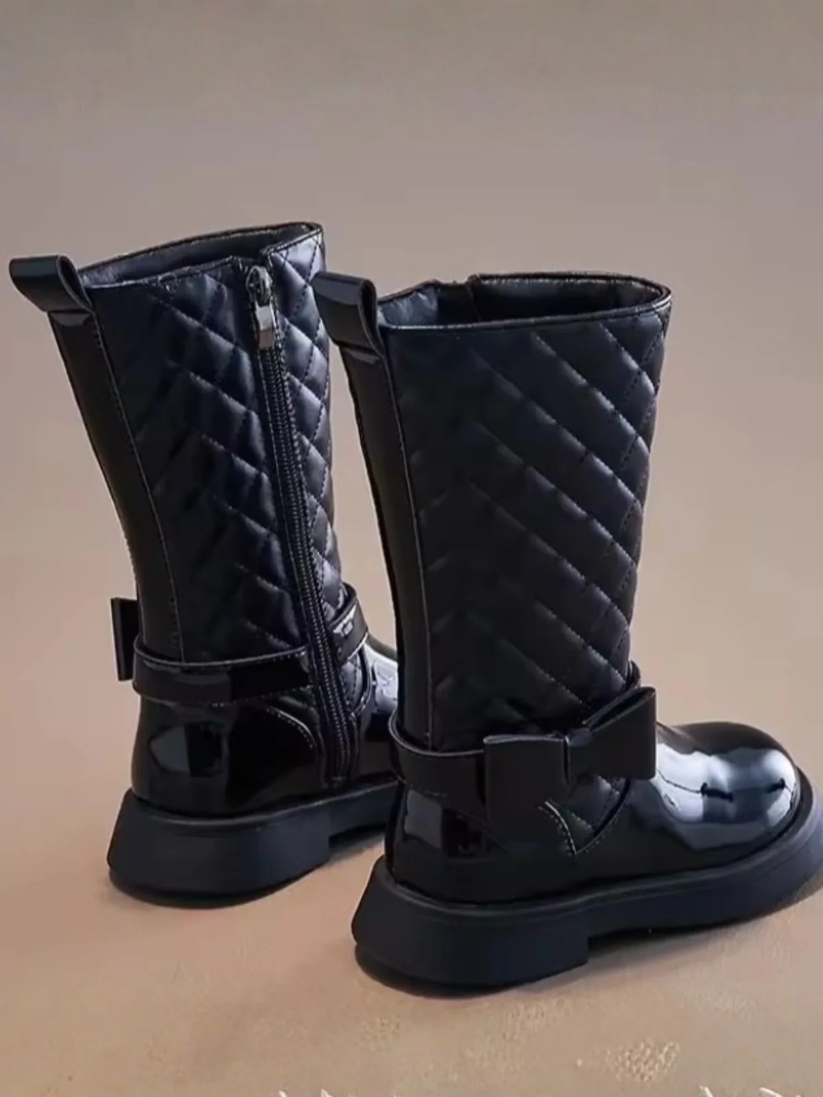 Always Choose Elegance Quilted Leather Boots By Liv and Mia - Image 2