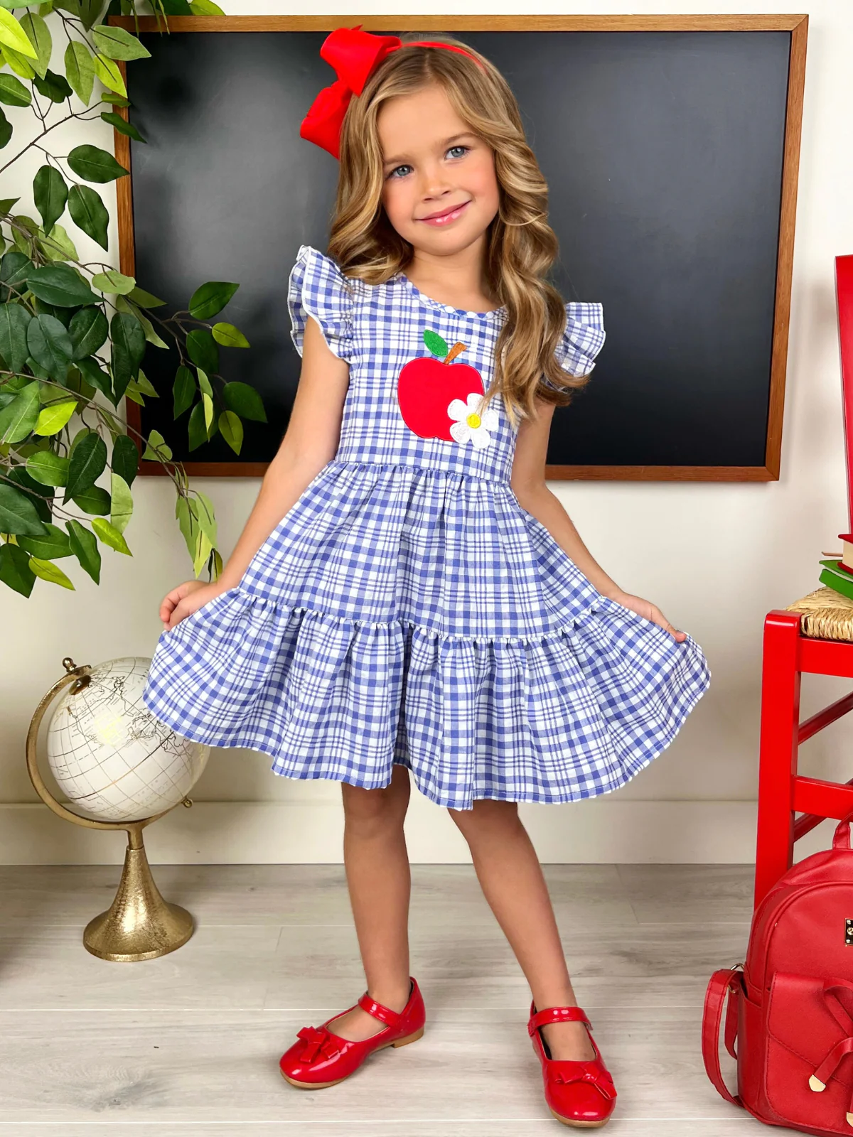 Apple of My Class Gingham Dress - Image 4