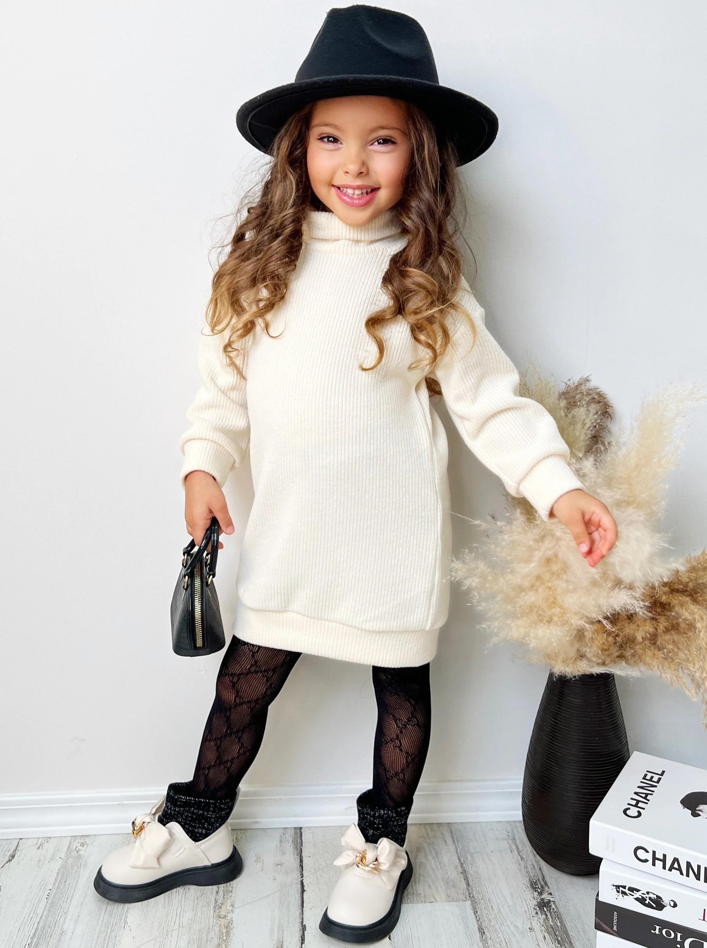 Apple Picking Mock Neck Sweater Dress - Image 10