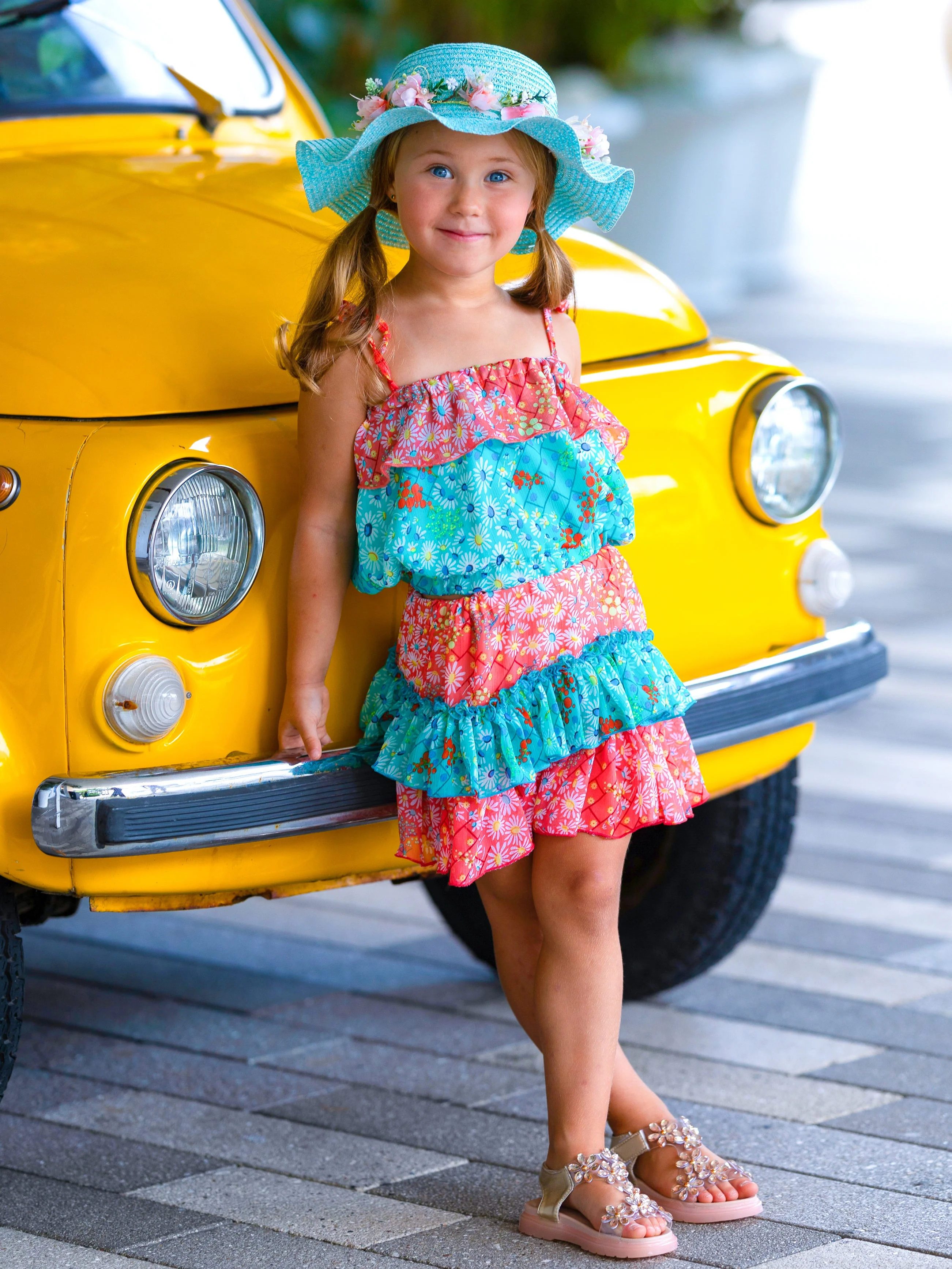 Awesome Blossom Ruffled Skirt Set - Image 3