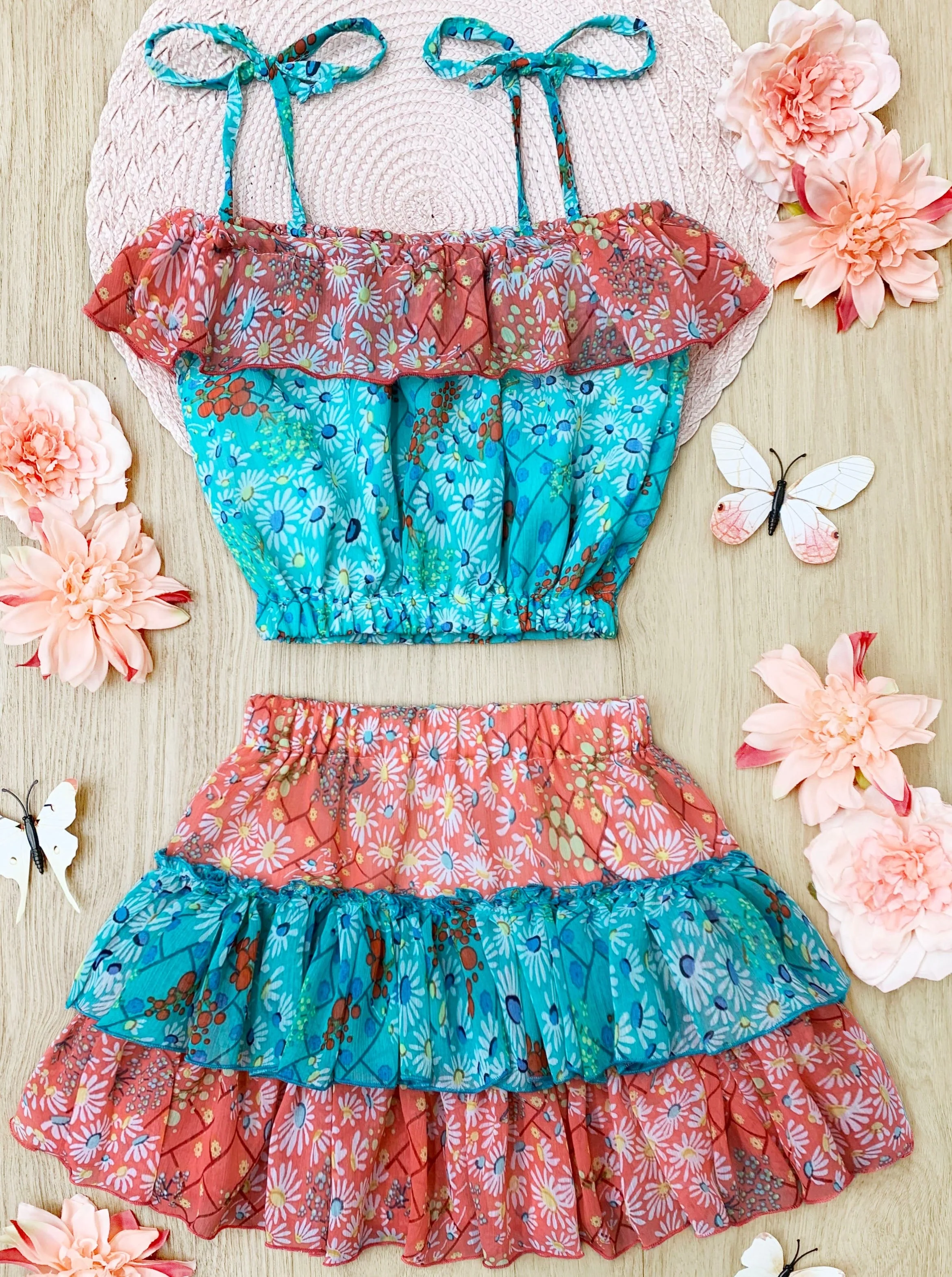 Awesome Blossom Ruffled Skirt Set - Image 4
