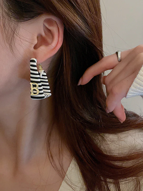 Girls "B" is for Beetlejuice Inspired Earrings - Image 3