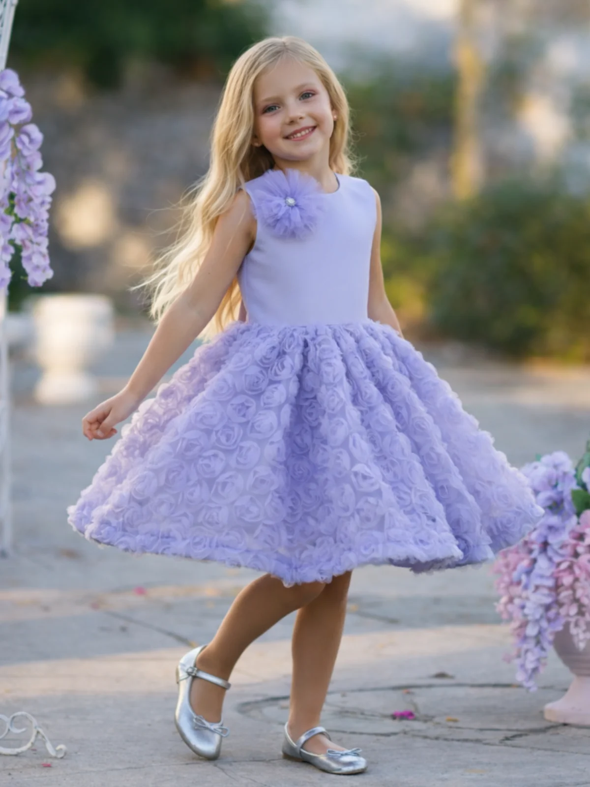 Lavender Rosette Dream Dress - Image 2