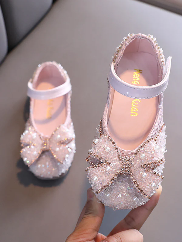 Sparkly Bow Mary Jane Shoes By Liv and Mia - Image 2