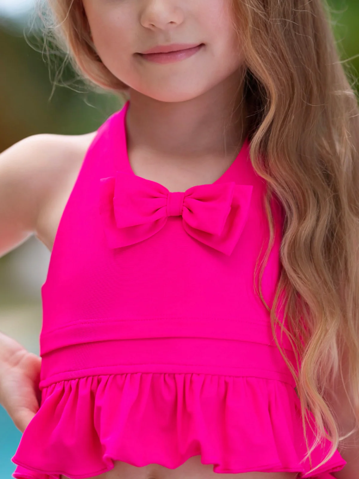 Boats and Bows Ruffle Skirt Two Piece Swimsuit - Image 2