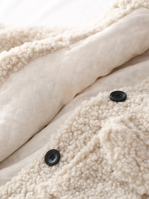 Big Teddy Vibes Plush Fleece Jacket - Image 5