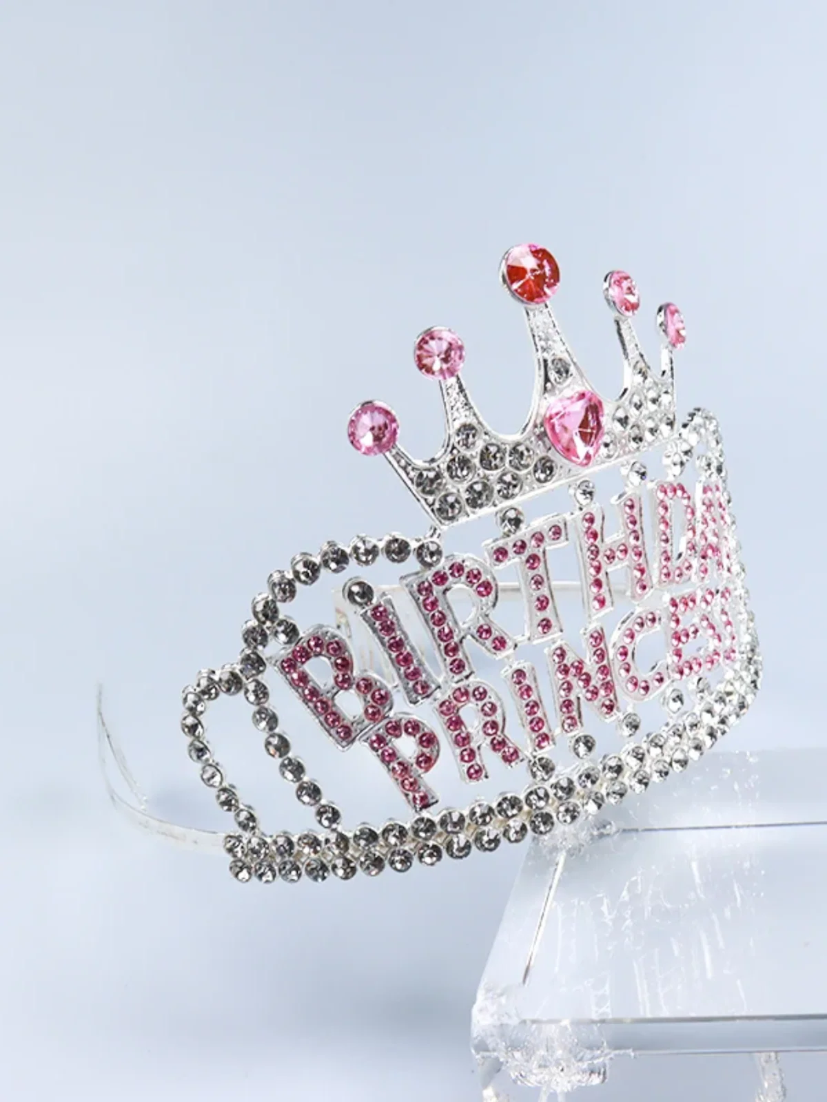 Birthday Princess Rhinestone Crystal Tiara - Sparkling Crown for Special Celebrations - Image 4