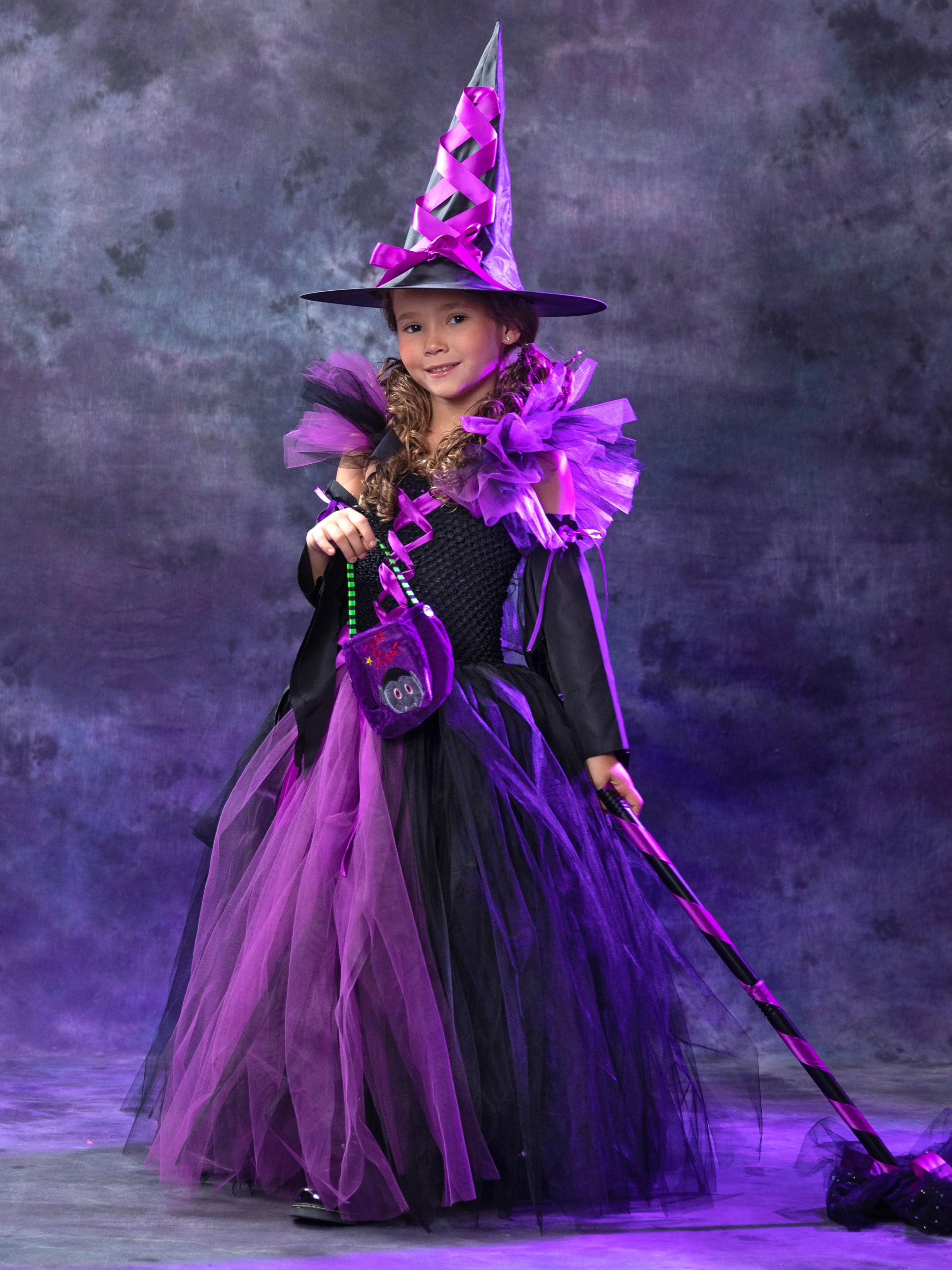 Girls Something Wicked Witch 3-Piece Tutu Costume Dress - Image 7
