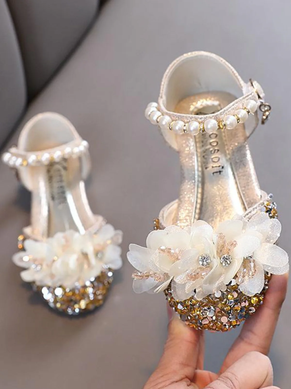 Bloom Shine Metallic Sandals - Image 2