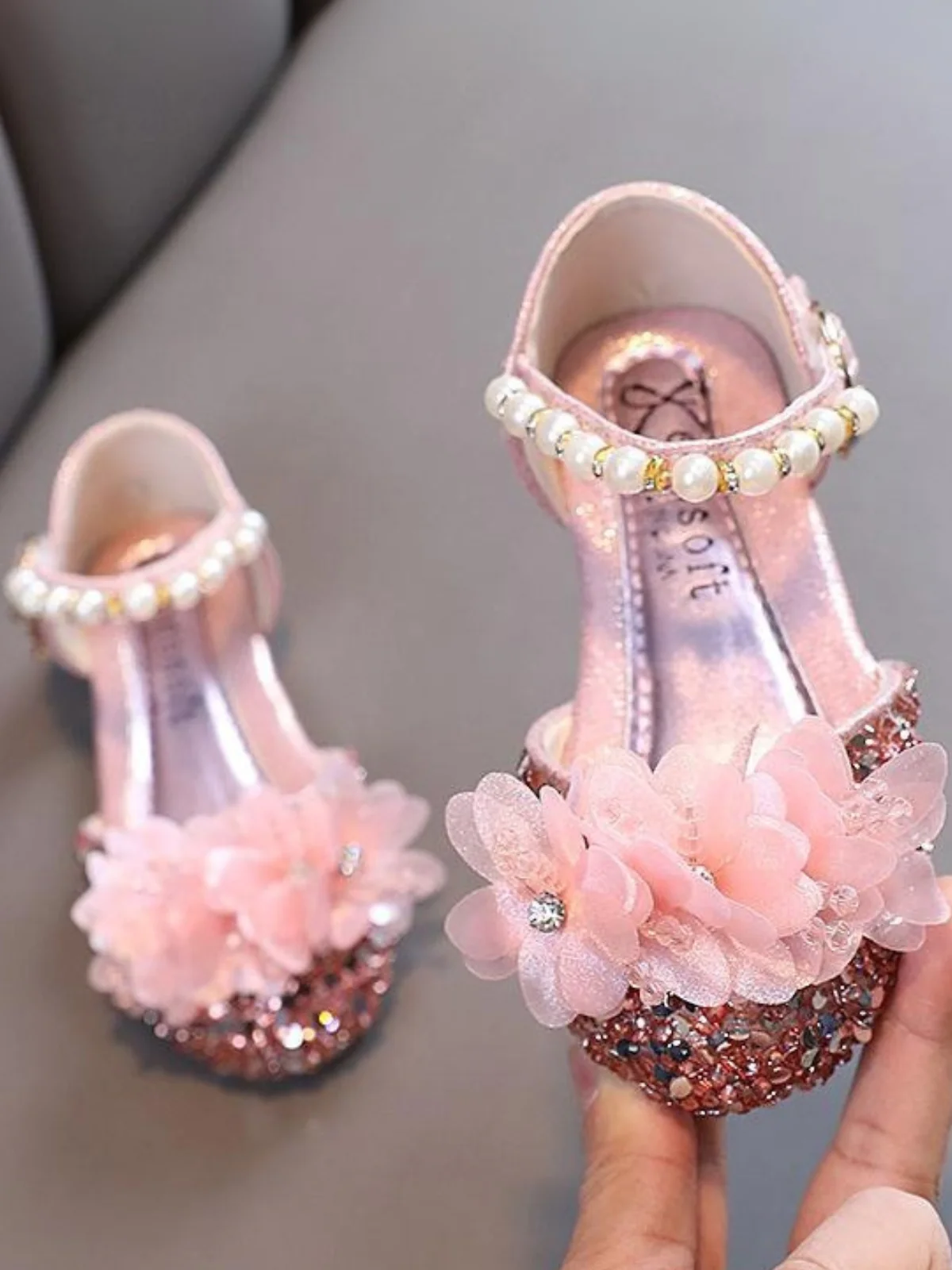 Bloom Shine Metallic Sandals - Image 4