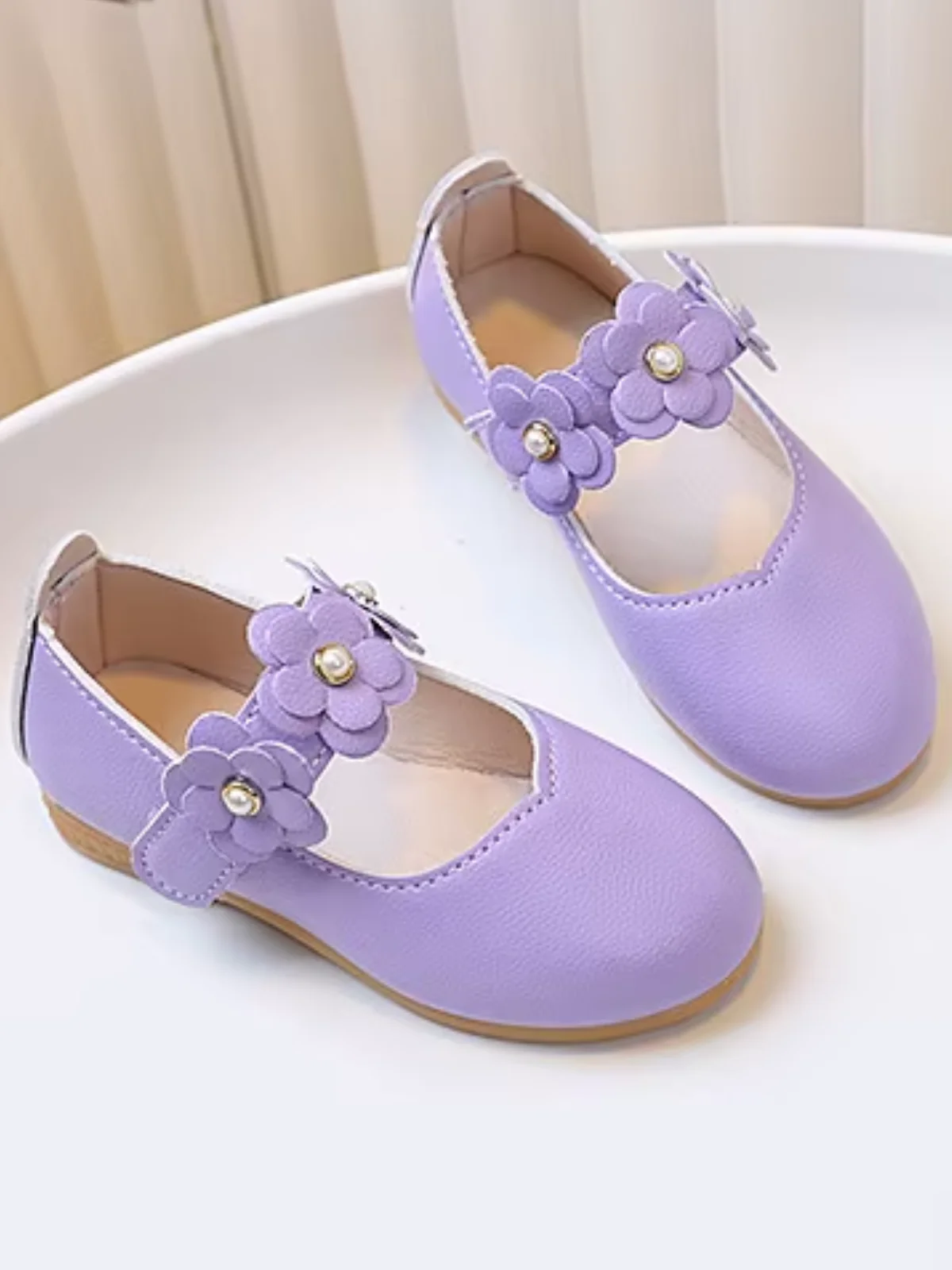 Bloom Charm Floral Strap Classic Dress Flats - Image 3
