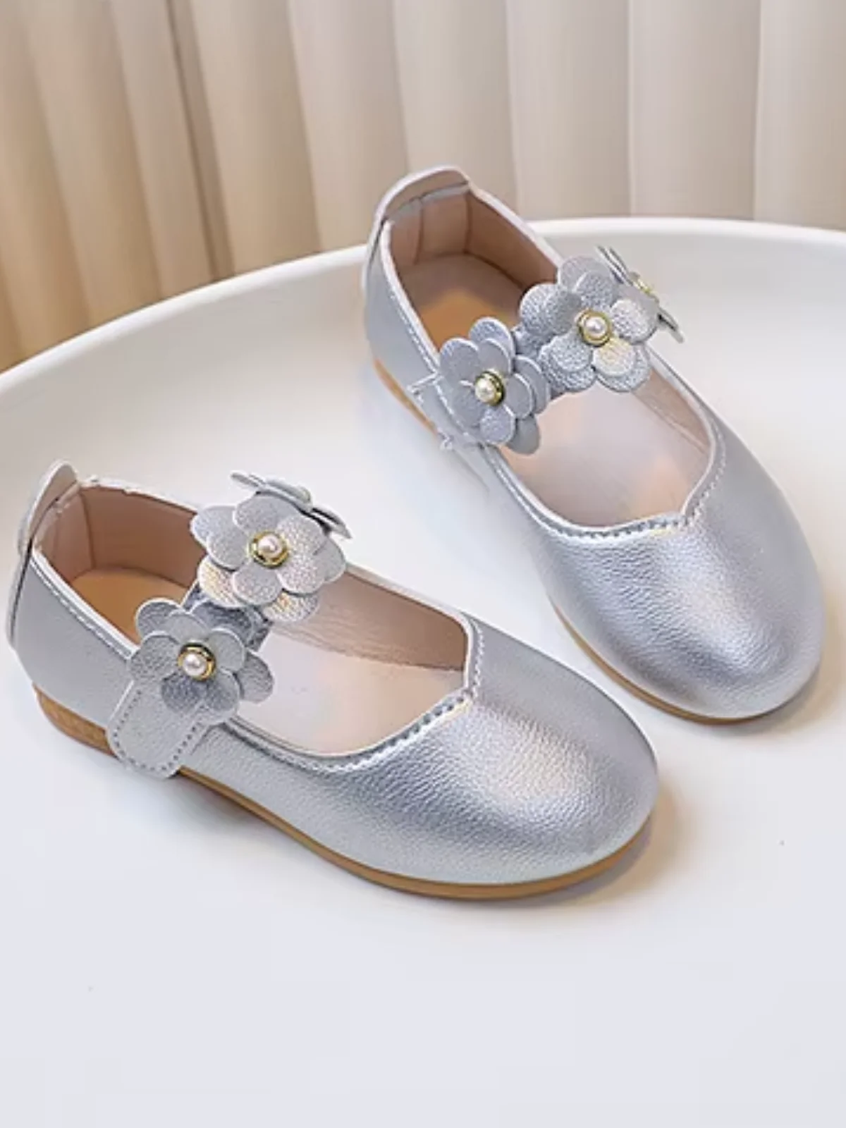 Bloom Charm Floral Strap Classic Dress Flats - Image 6