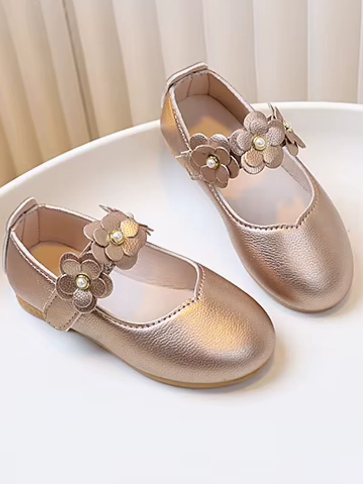 Bloom Charm Floral Strap Classic Dress Flats - Image 7