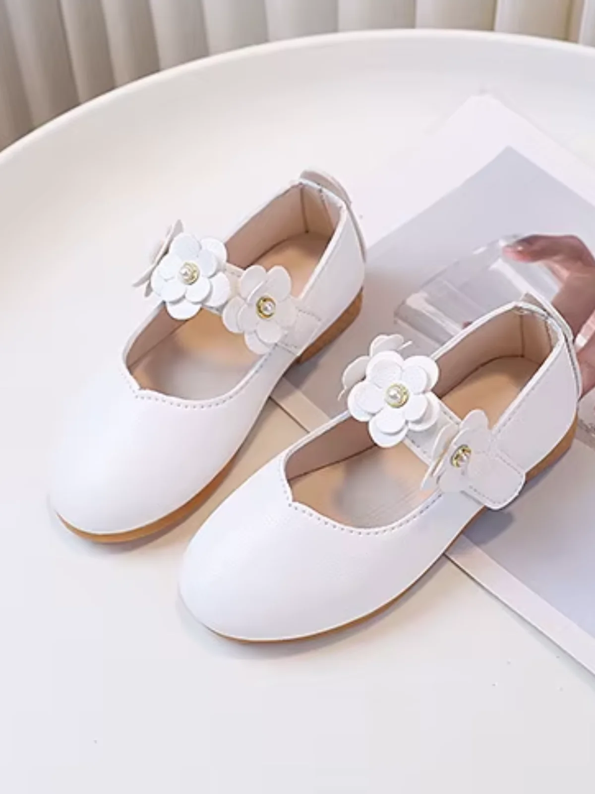 Bloom Charm Floral Strap Classic Dress Flats - Image 8