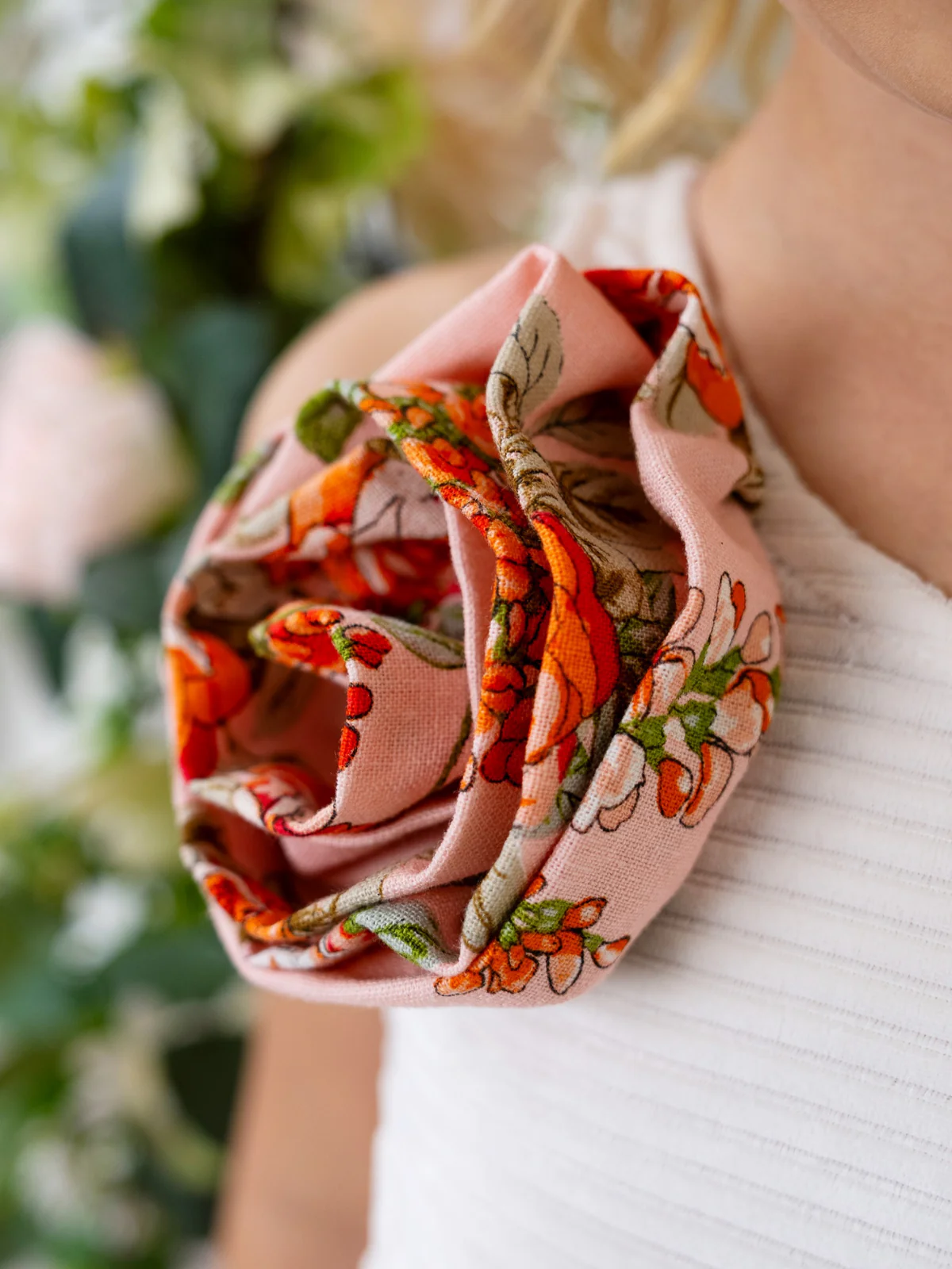 Blossom Garden One-Shoulder Top and Palazzo Pants Set - Image 4