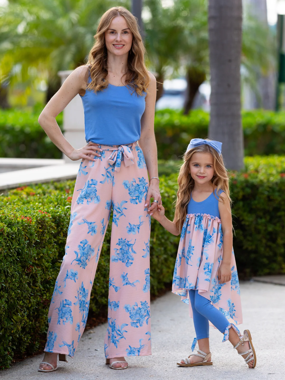 Mommy and Me Blue Blossom Matching Set - Image 8