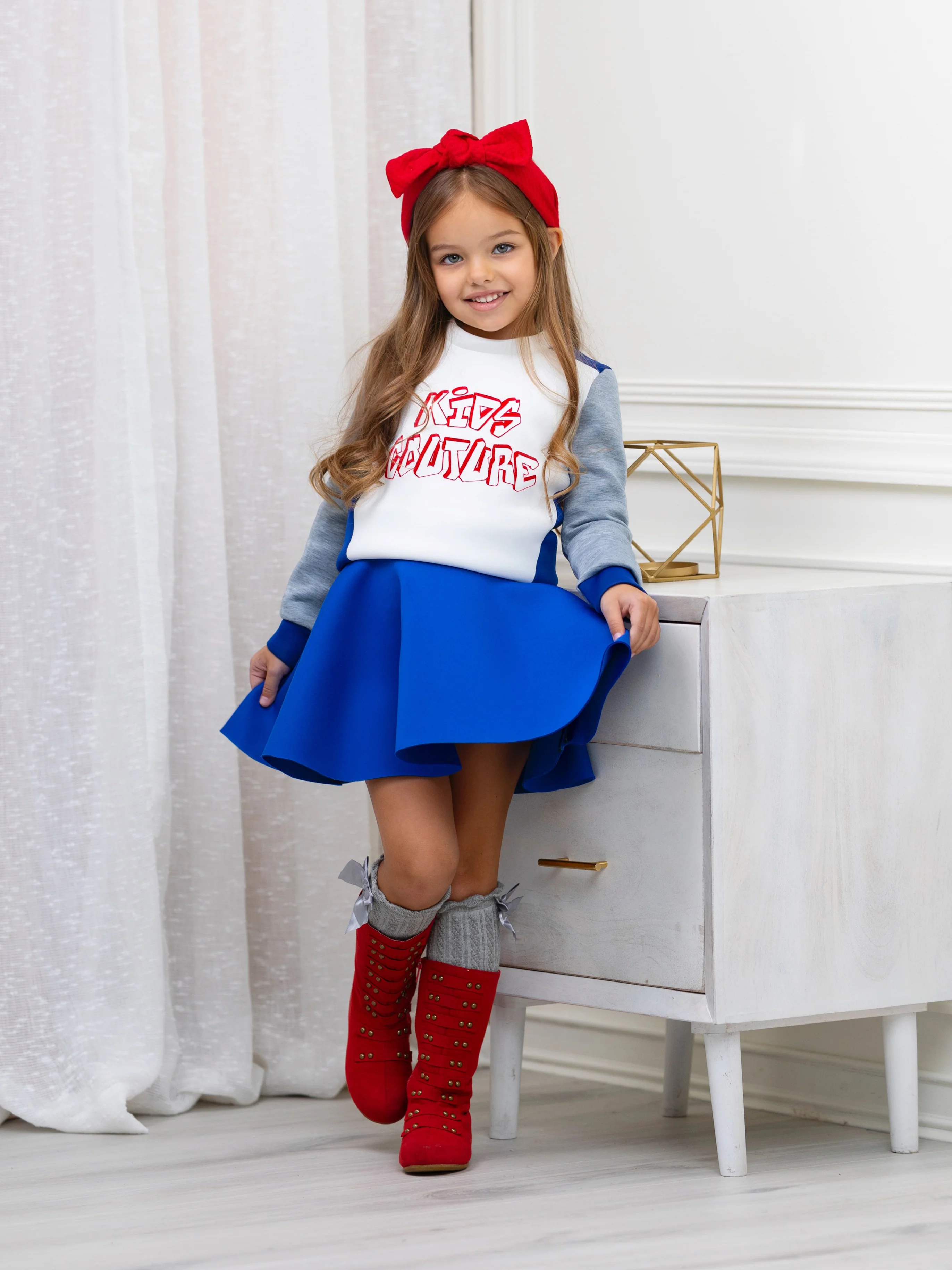 Blue Tennis Skirt by Kids Couture - Image 2