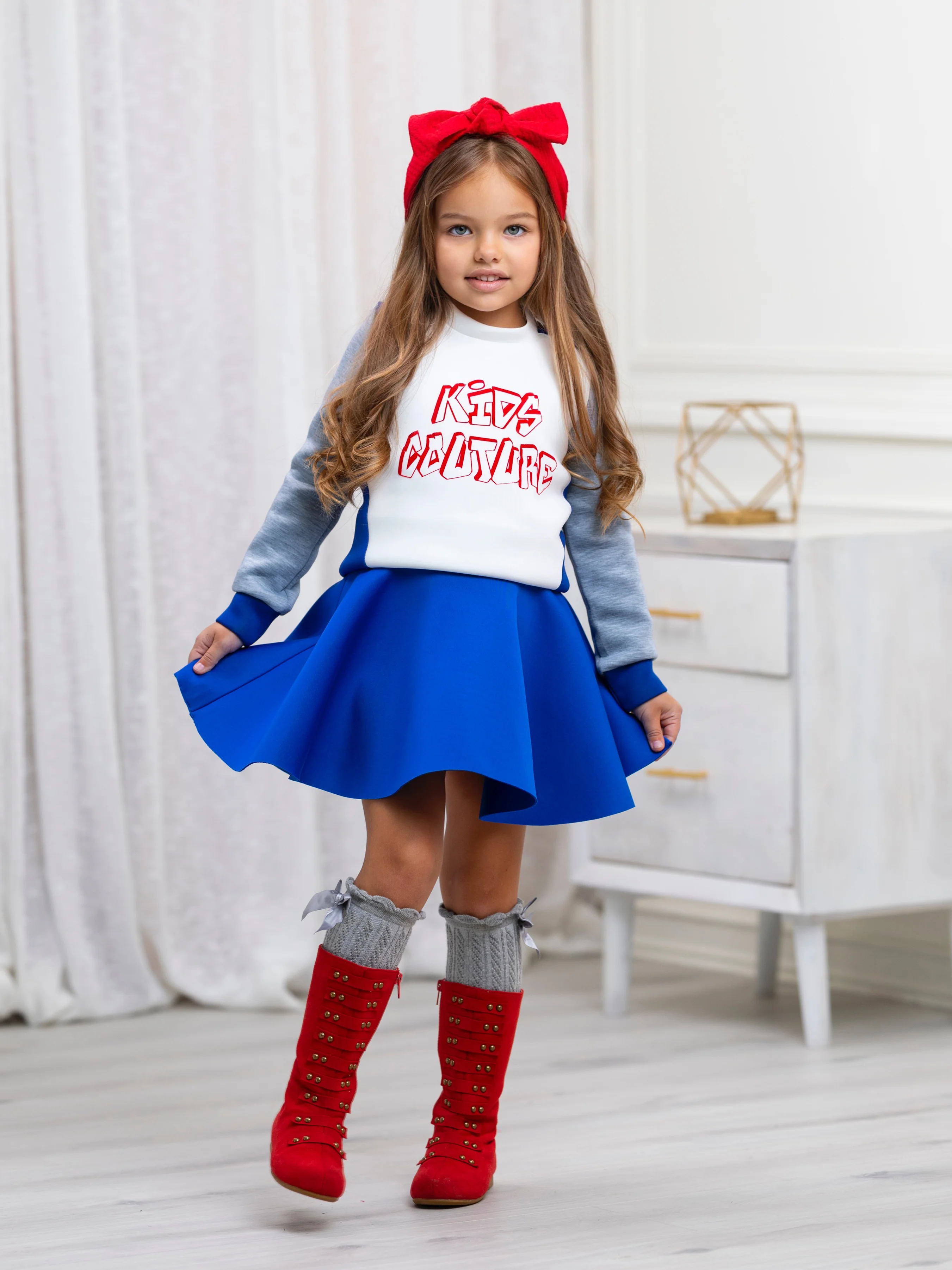 Blue Tennis Skirt by Kids Couture - Image 3