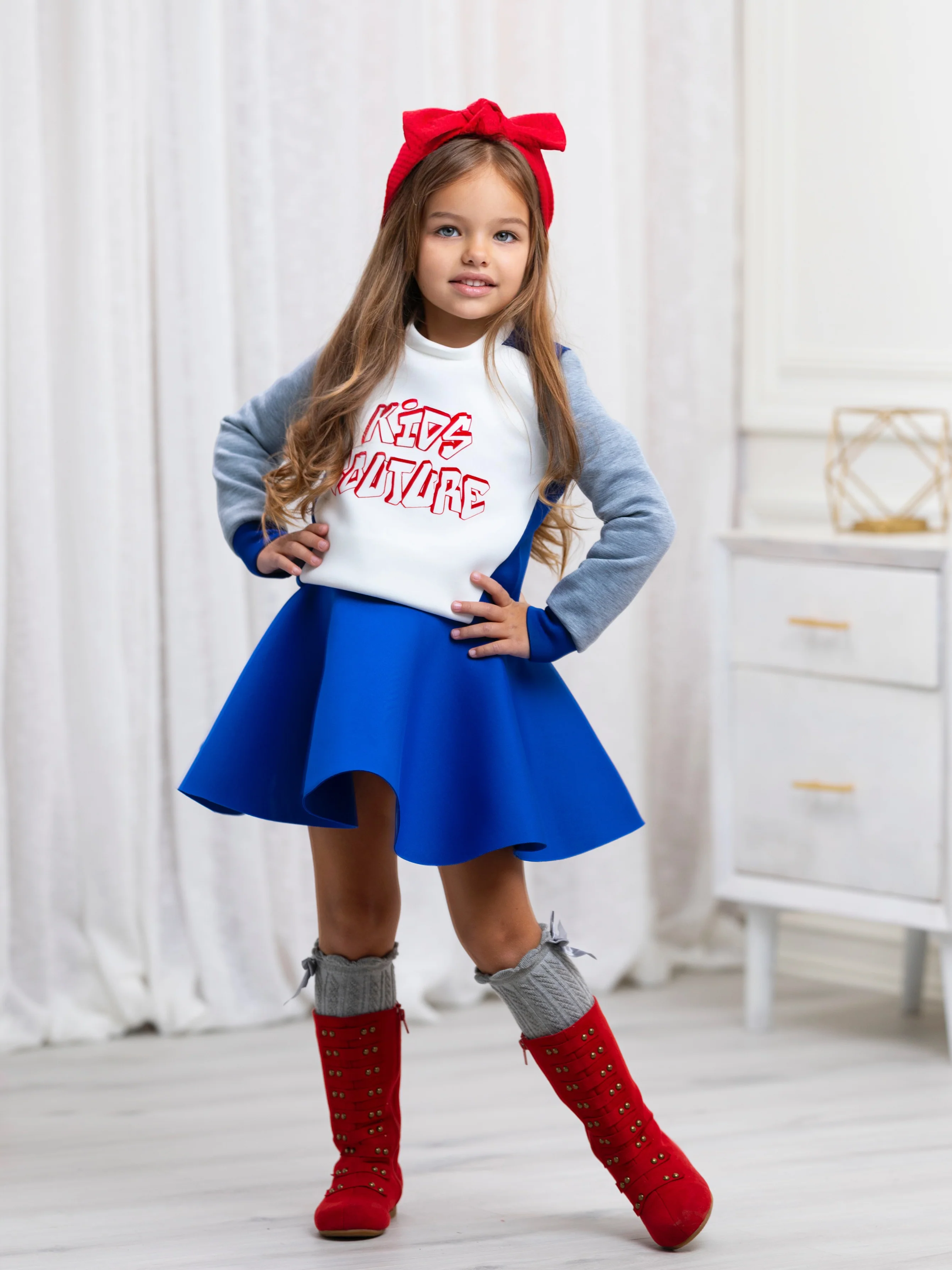 Blue Tennis Skirt by Kids Couture - Image 4
