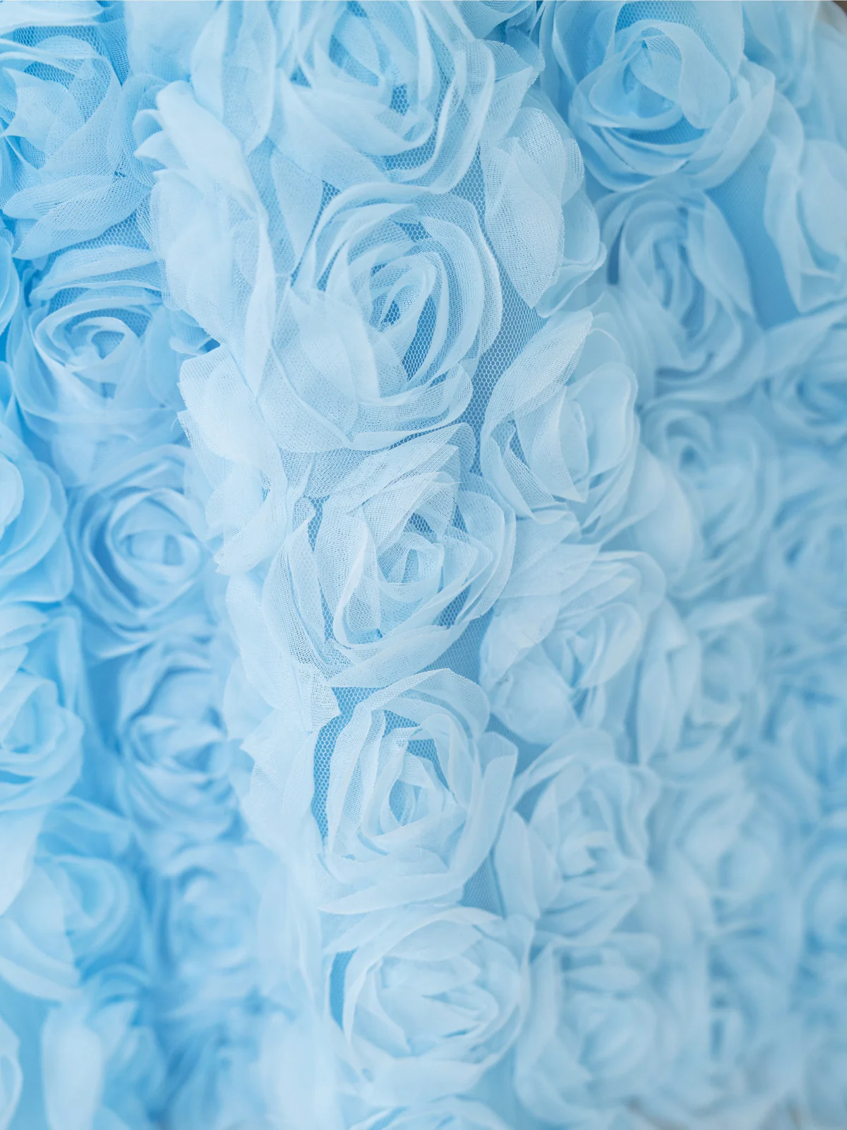 Bluebell Bloom Pearl Button Rosette Tulle Dress - Image 4