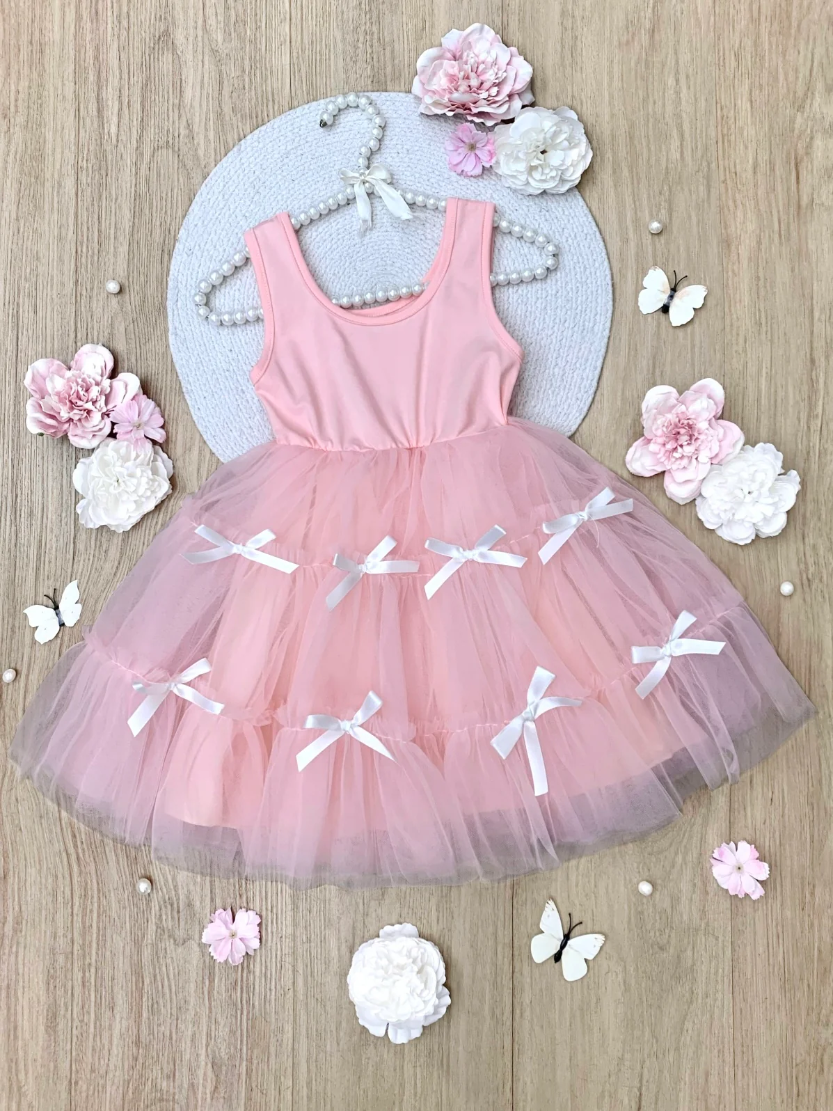 Blooming with Bows Sleeveless Tutu Dress - Image 4