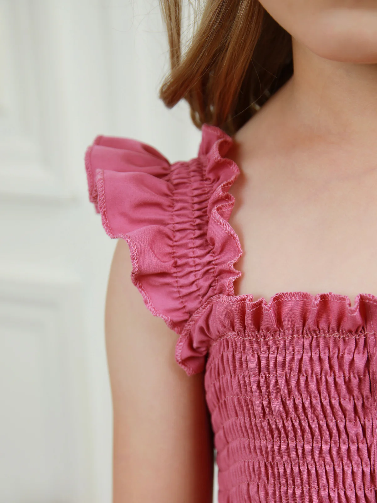 Blush Garden Rosette Smocked Dress - Image 3