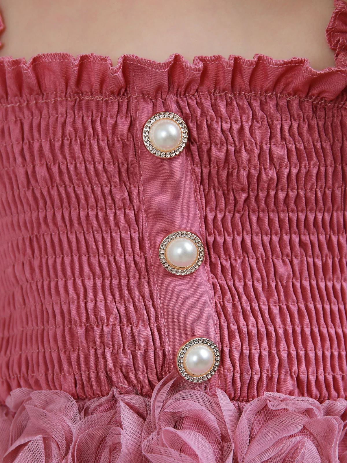 Blush Garden Rosette Smocked Dress - Image 7
