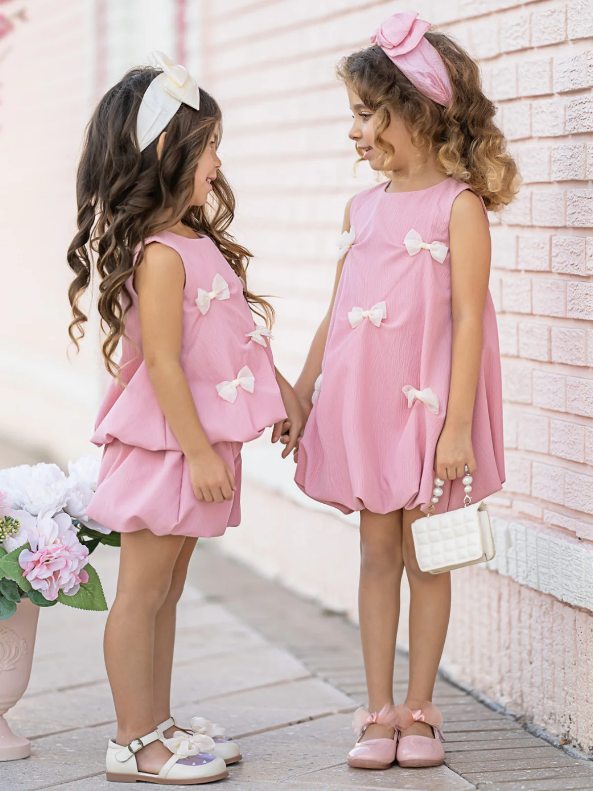 Blushing Beauty Bow Bubble Short Set - Image 4