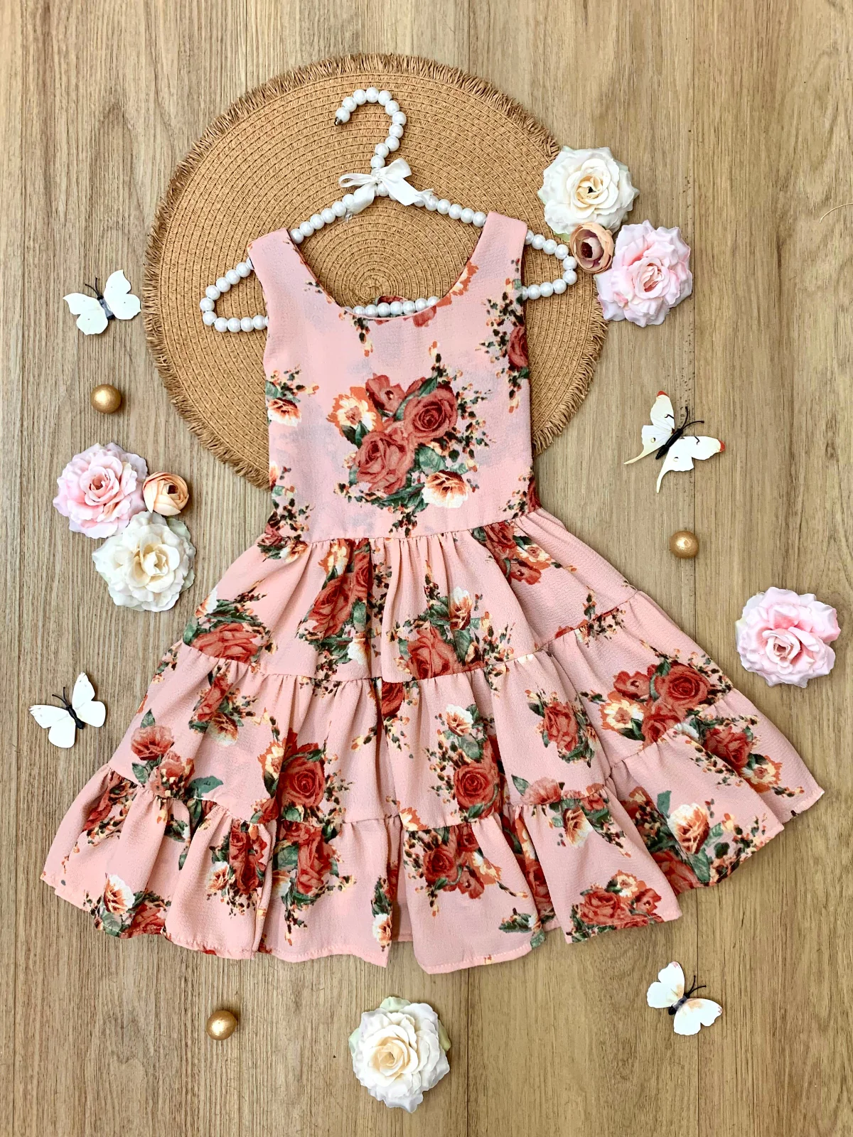 Boho Blossom Tank Tiered Dress - Image 2