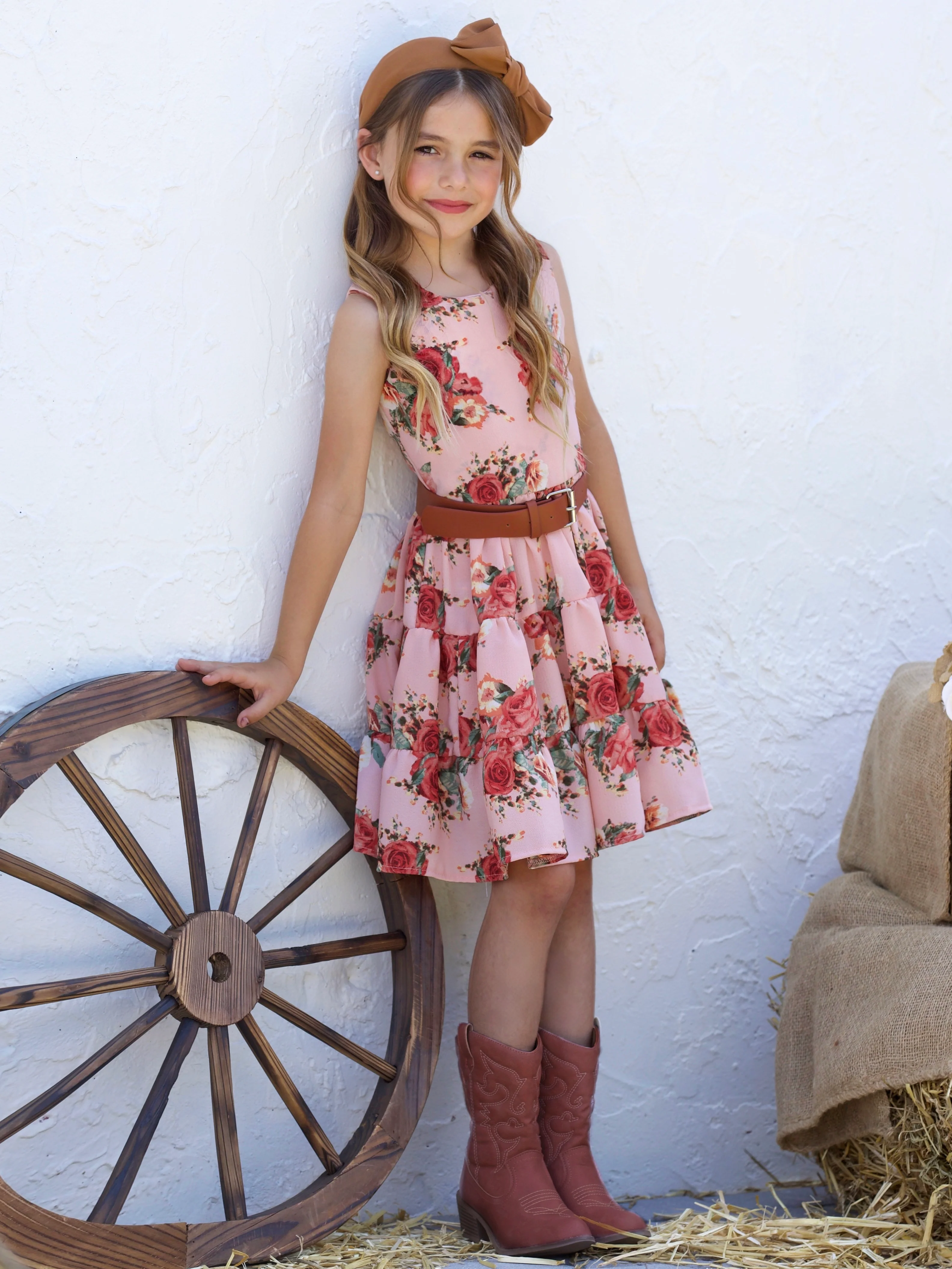 Boho Blossom Tank Tiered Dress - Image 3