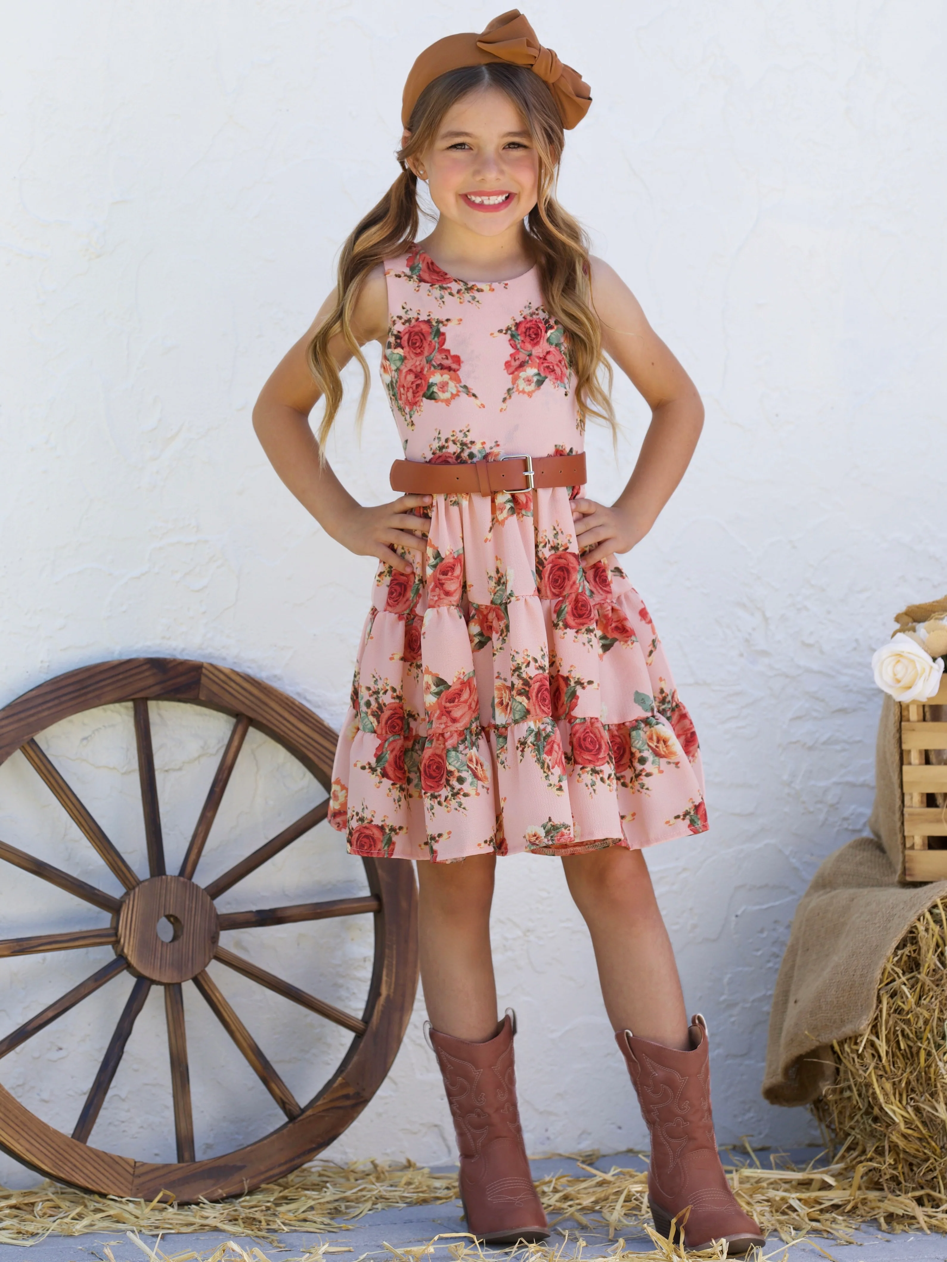 Boho Blossom Tank Tiered Dress - Image 4