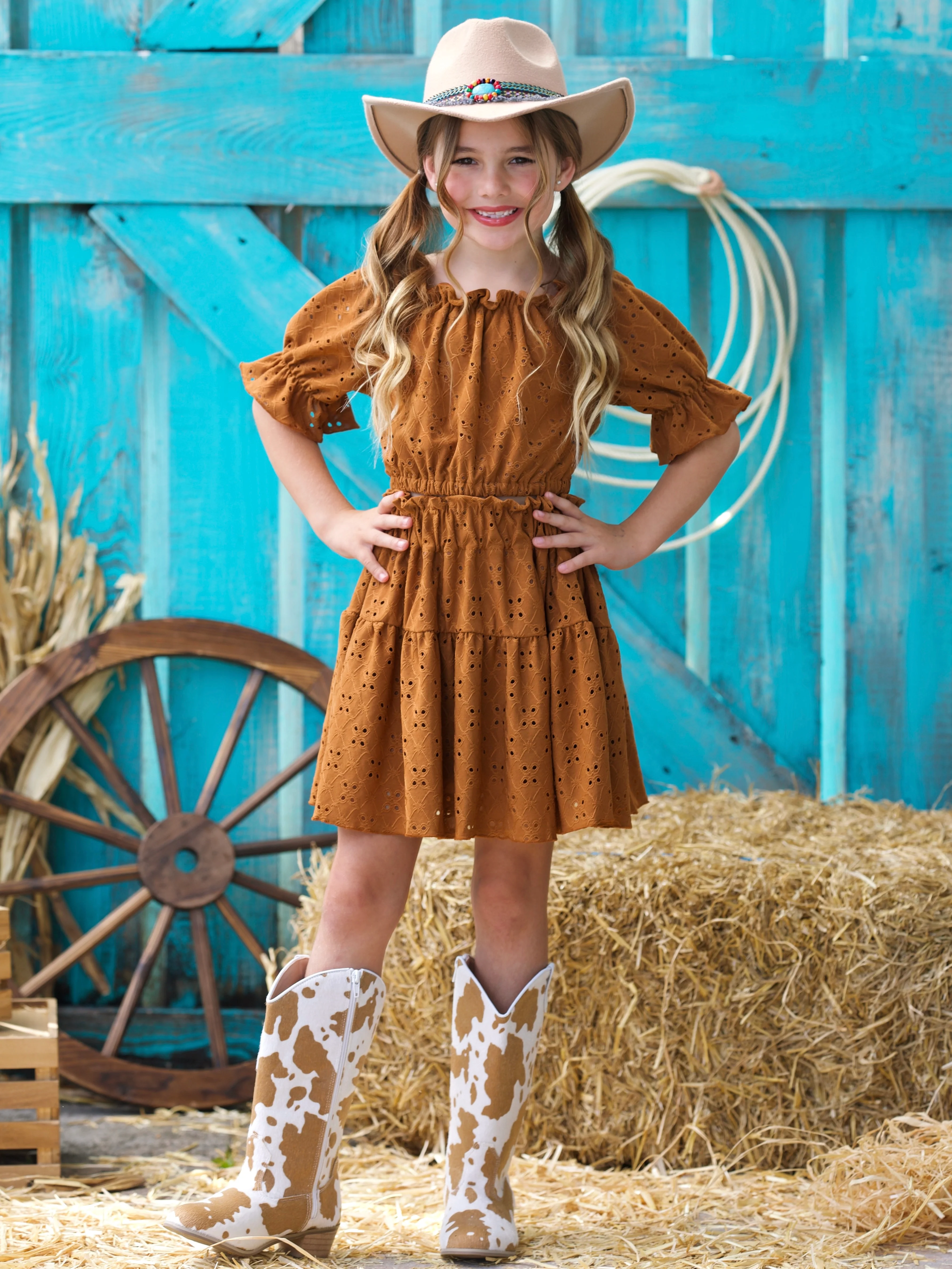 Boho Charm Smocked Top and Skirt Set - Image 5