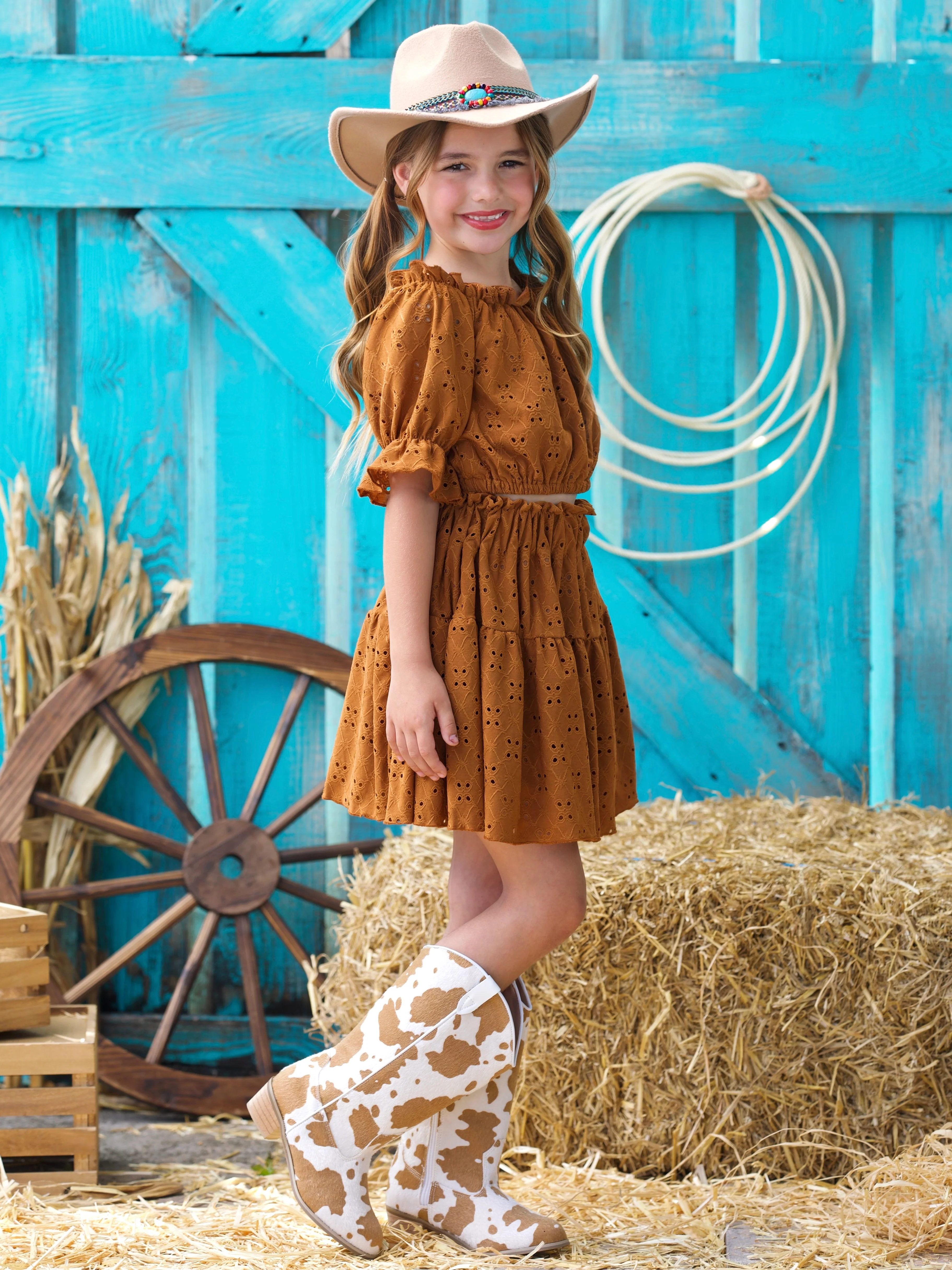 Boho Charm Smocked Top and Skirt Set - Image 6