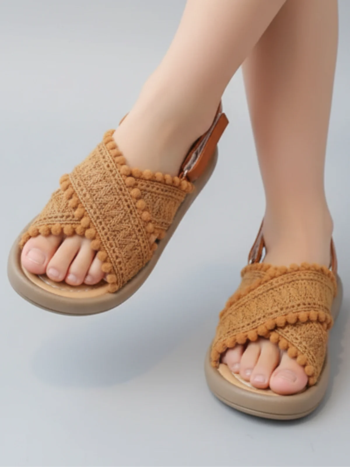 Boho Chic Crochet Summer Sandals - Image 6