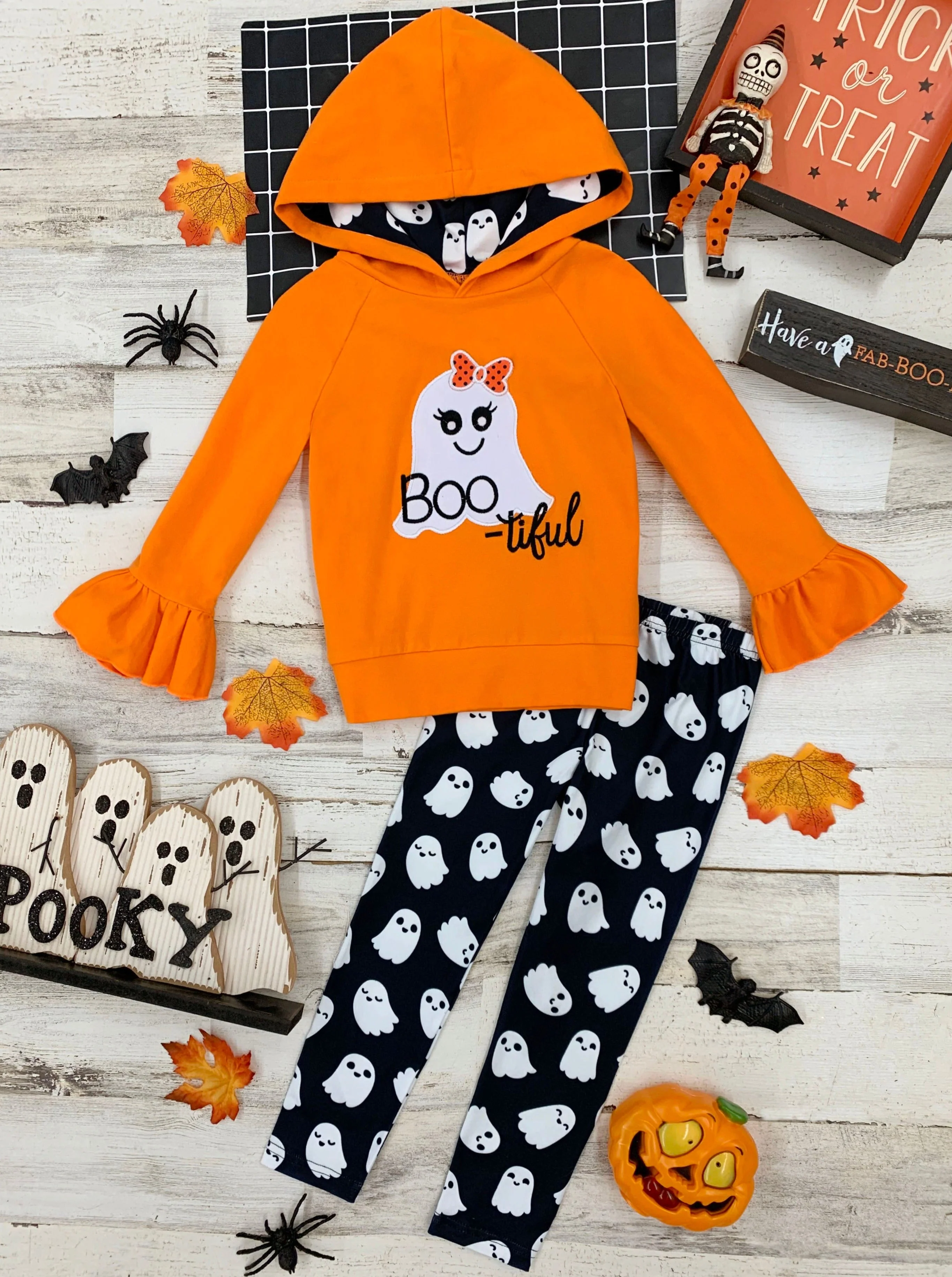 Boo-tiful Hoodie Sweater and Legging Set - Image 5