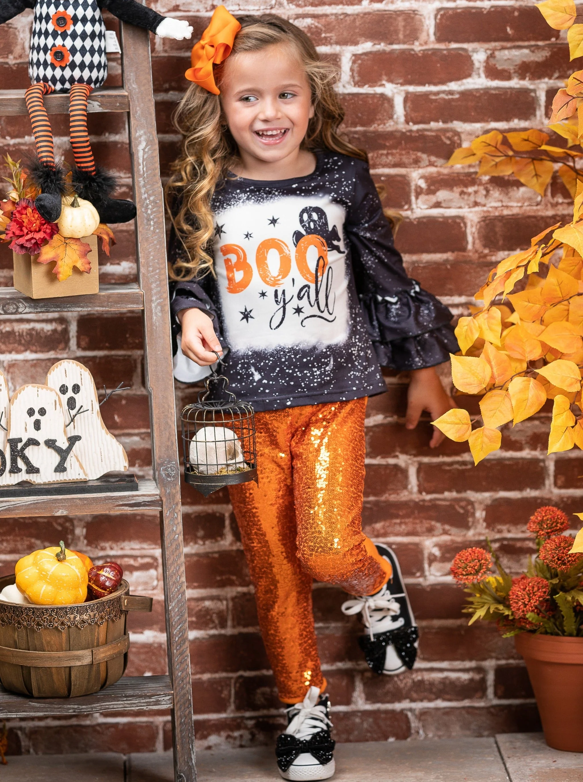 Boo Y'all Sequin Pants Set - Image 2
