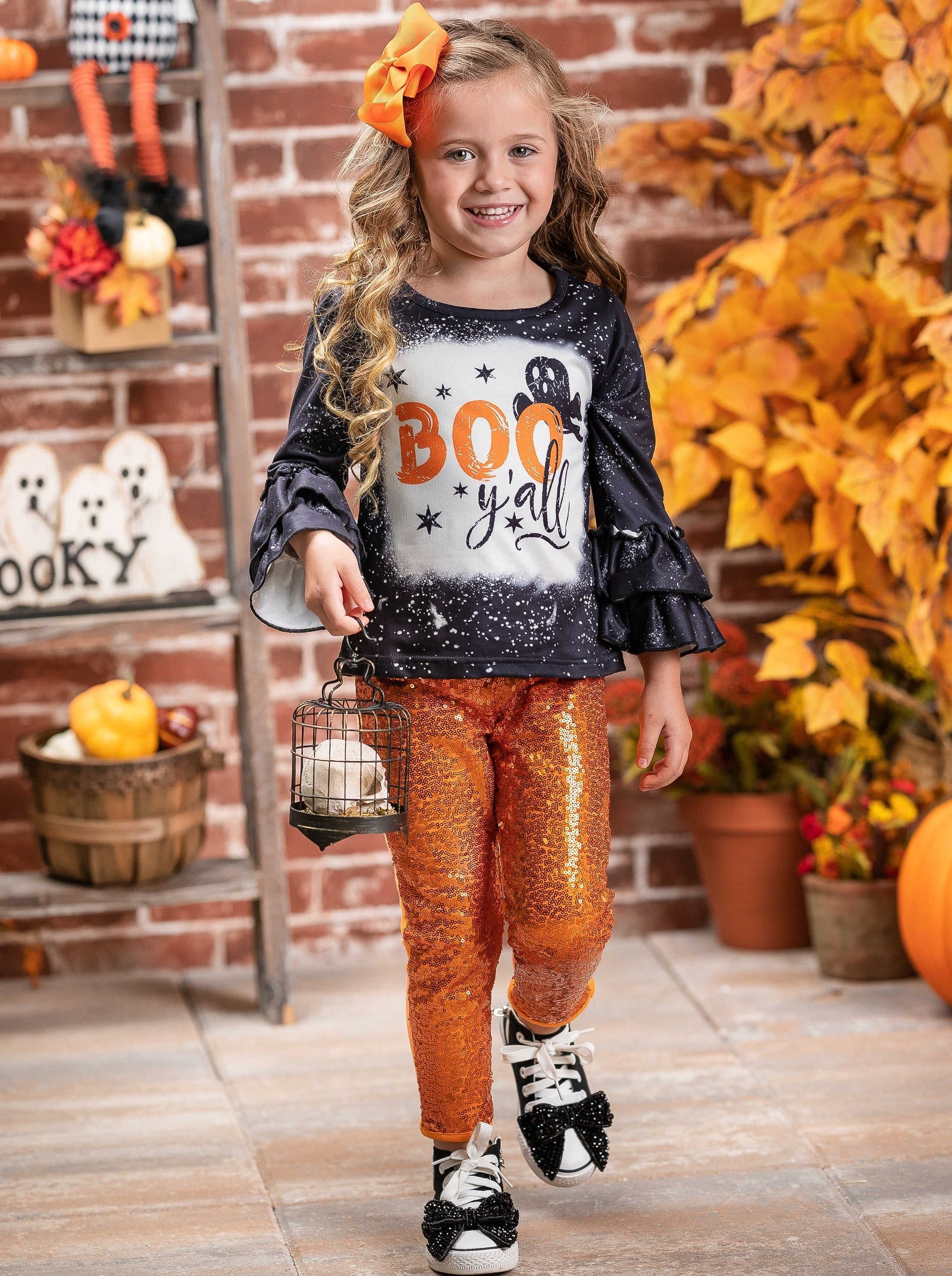 Boo Y'all Sequin Pants Set - Image 3