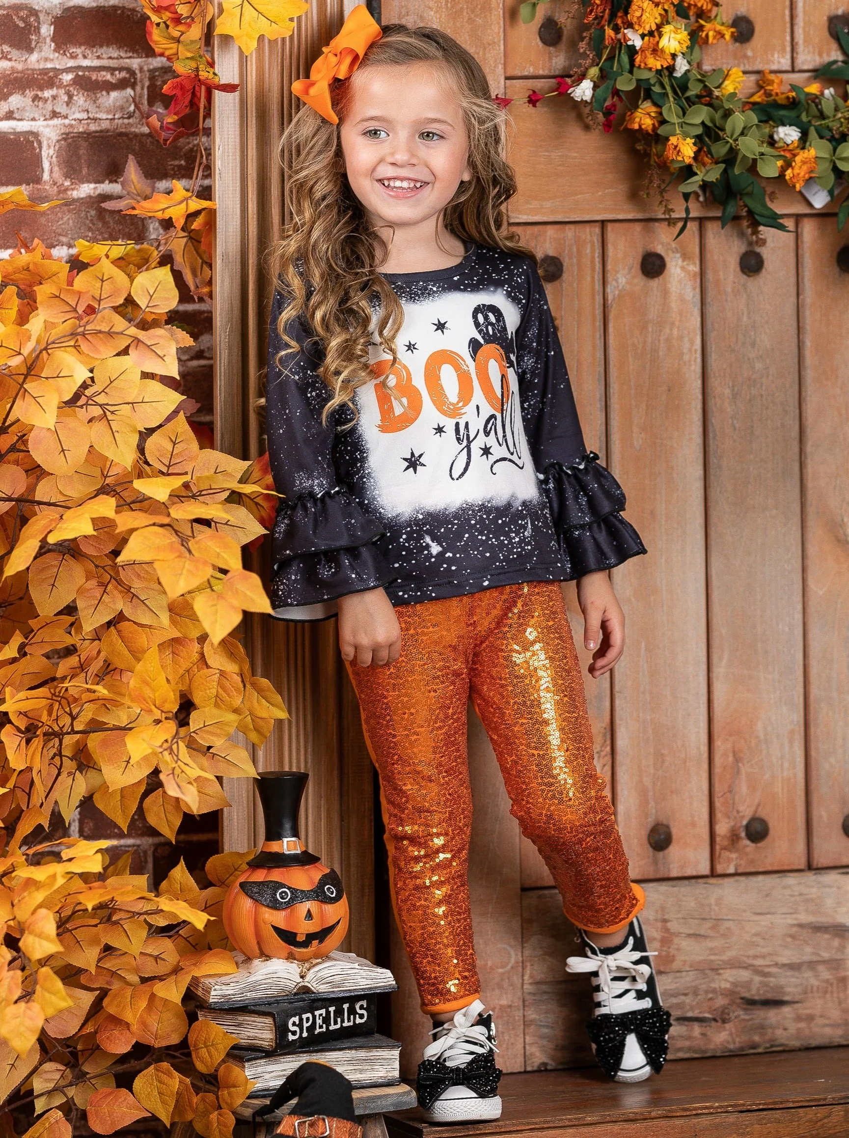 Boo Y'all Sequin Pants Set - Image 4