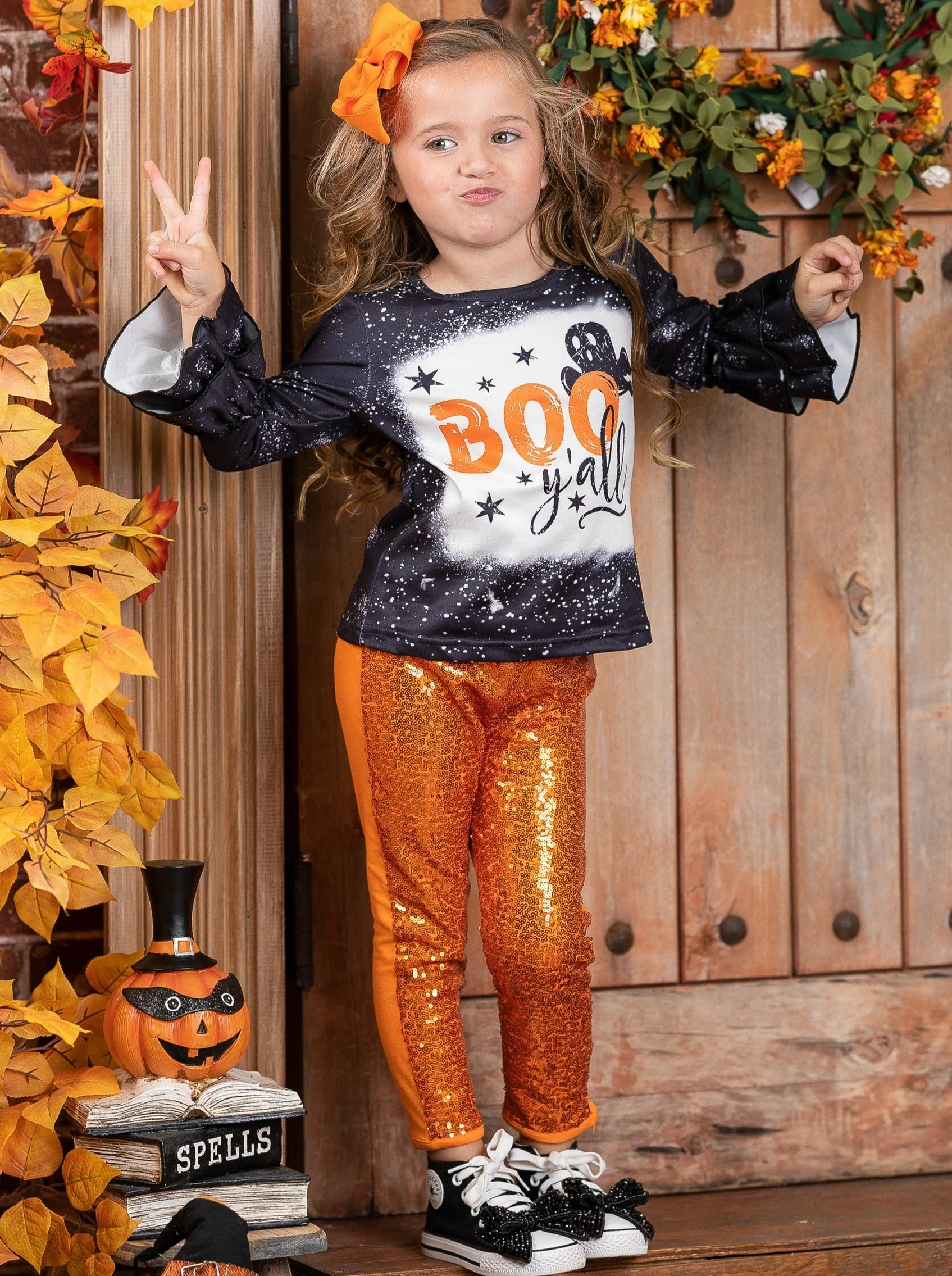 Boo Y'all Sequin Pants Set - Image 5
